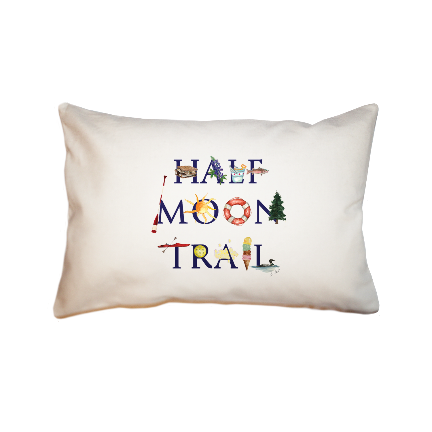 half moon trail rectangle pillow