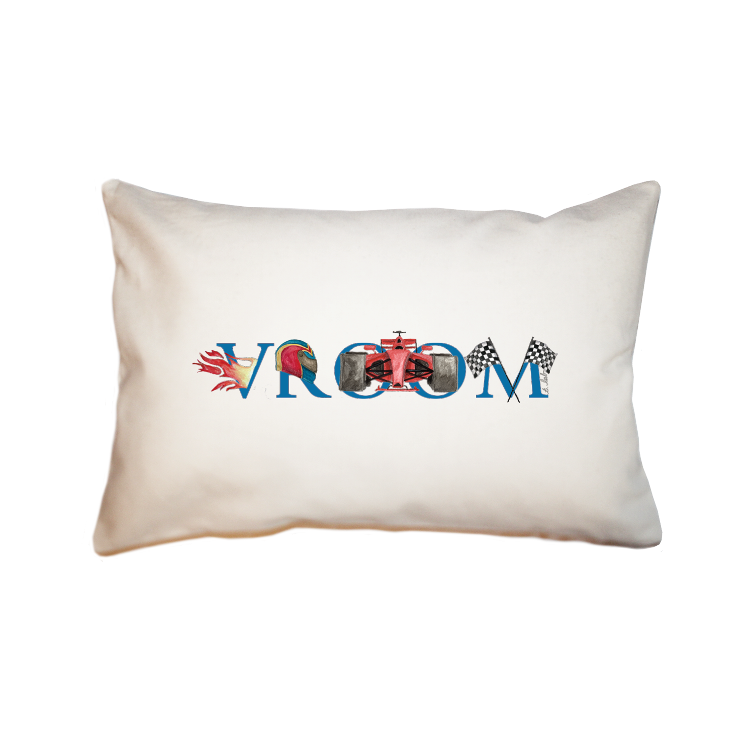 vroom rectangle pillow
