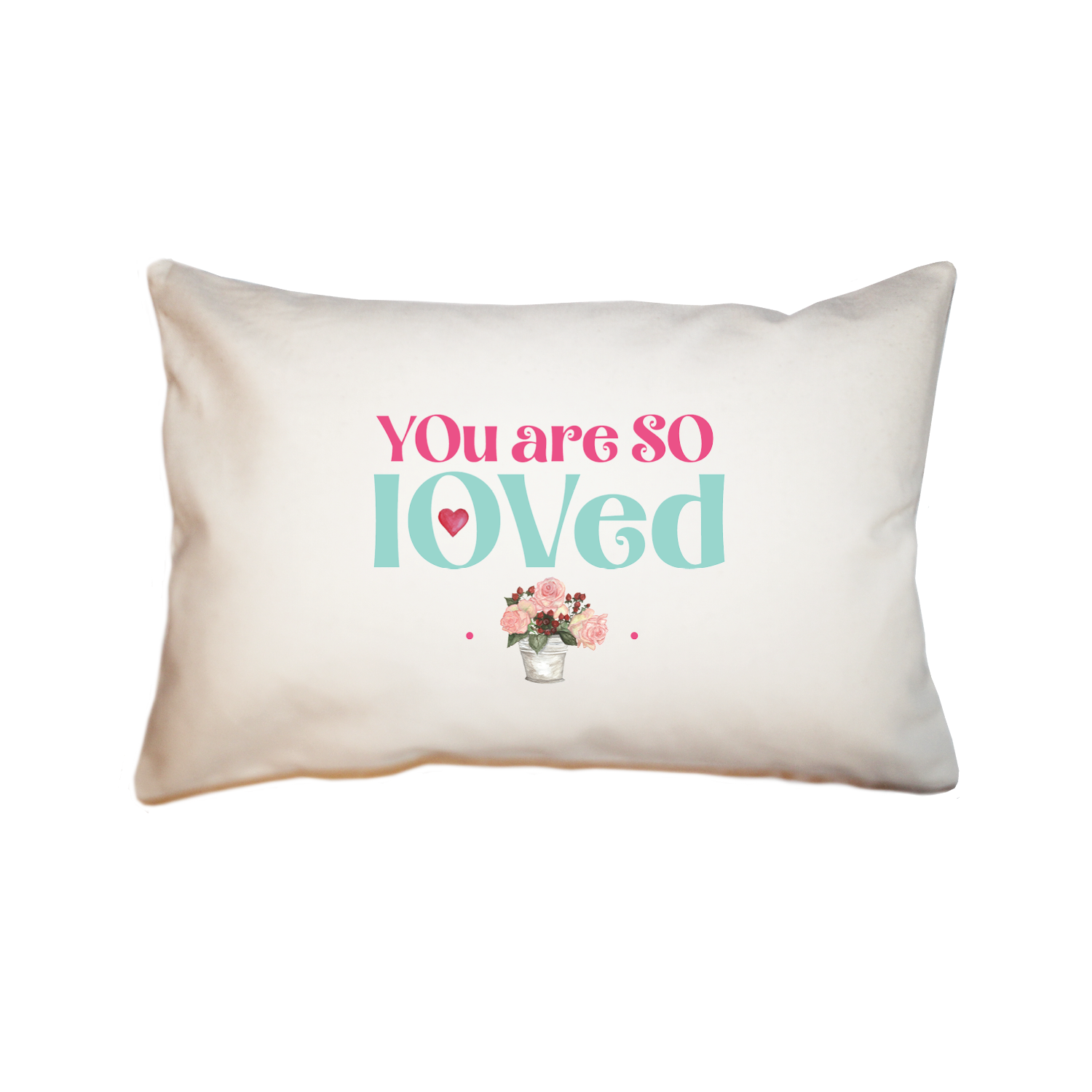 so loved rectangle pillow