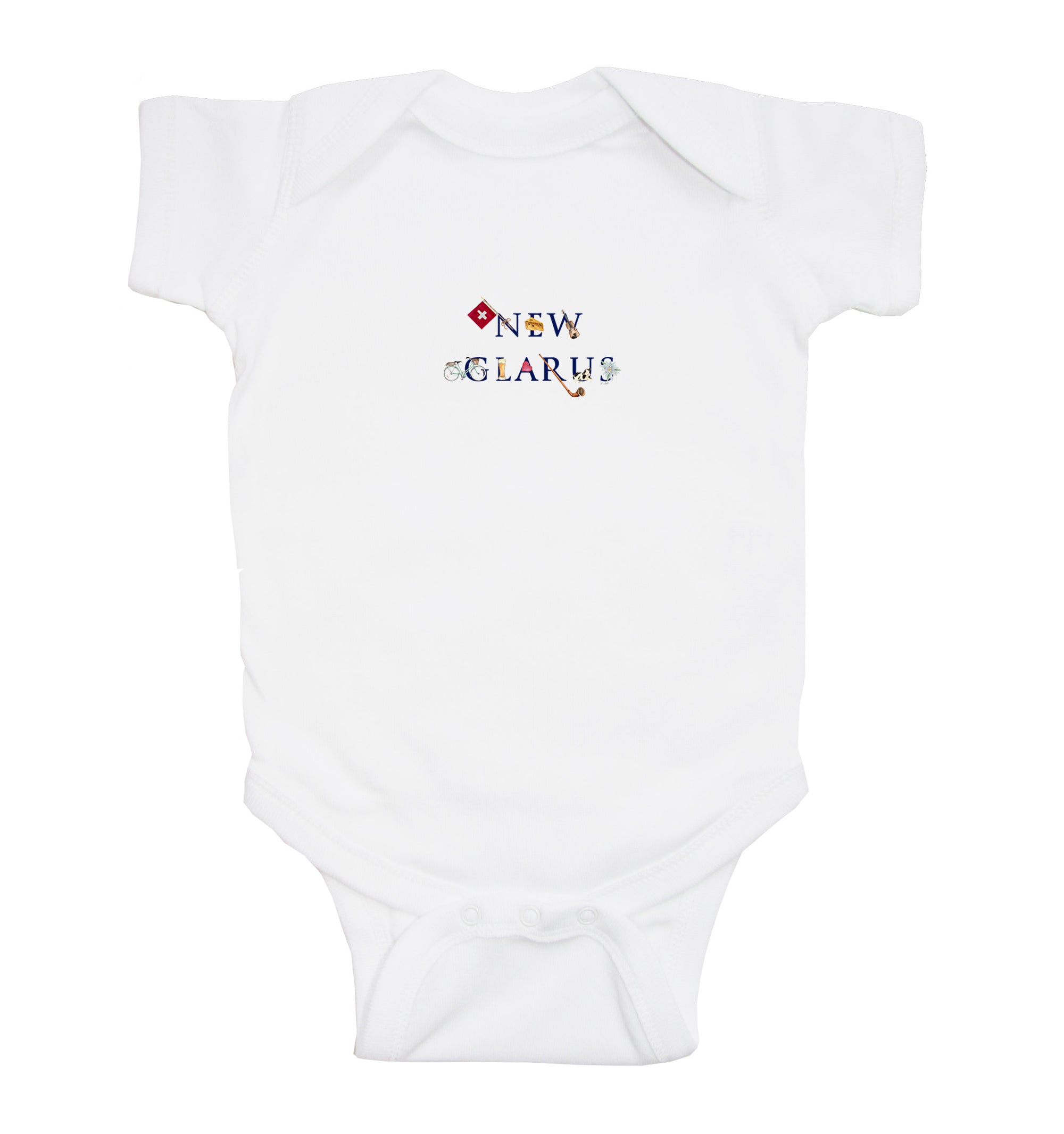 new glarus baby snap up short sleeve