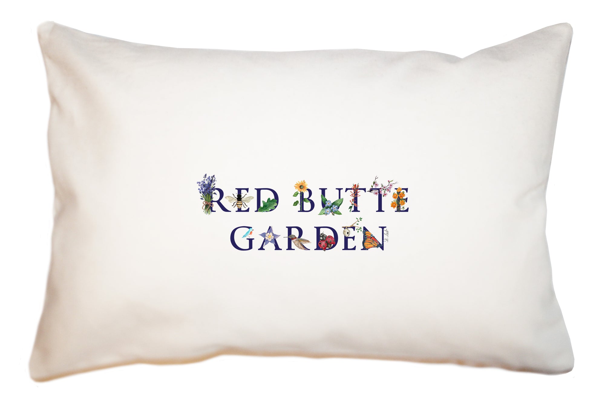 red butte garden large rectangle pillow