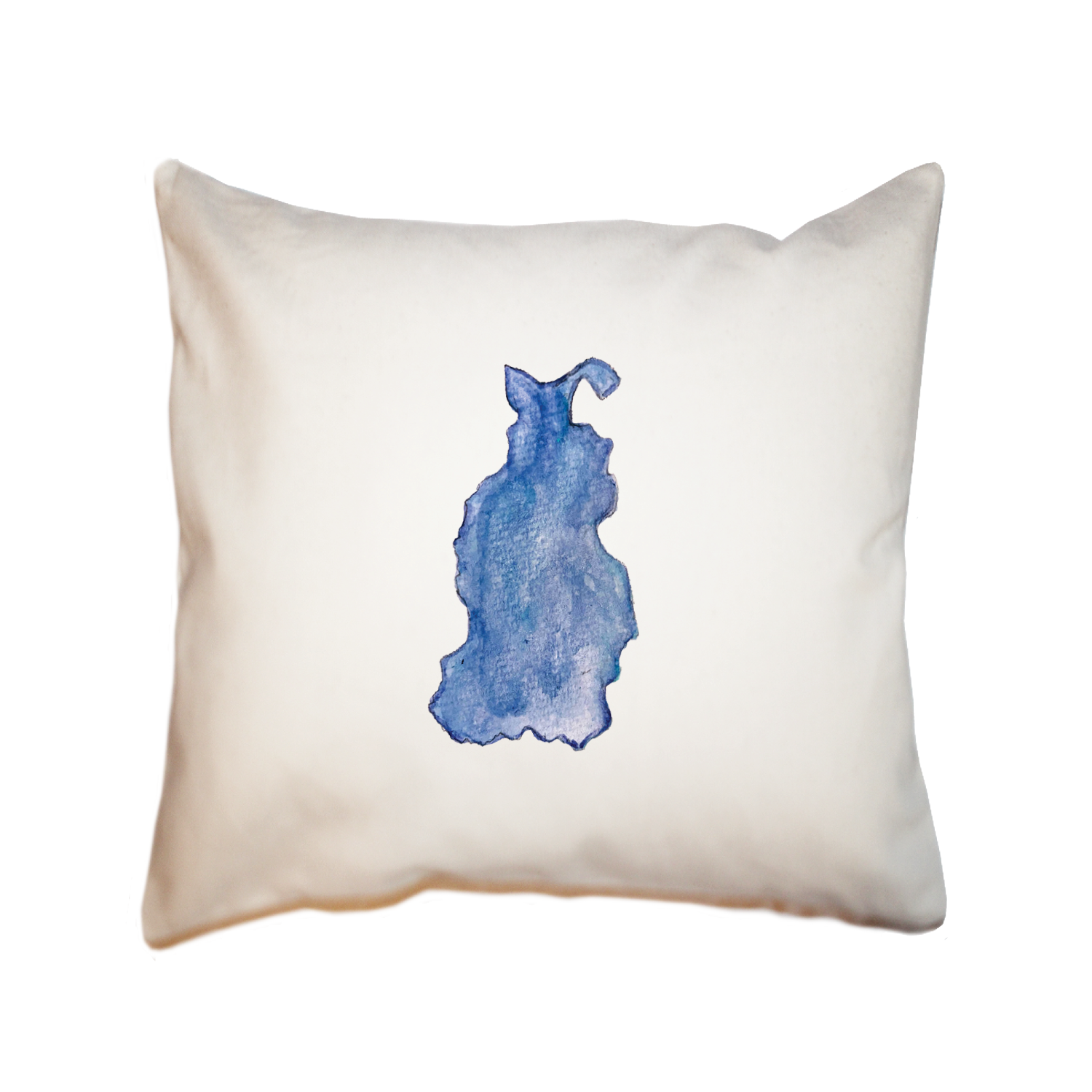 beaver island shape square pillow