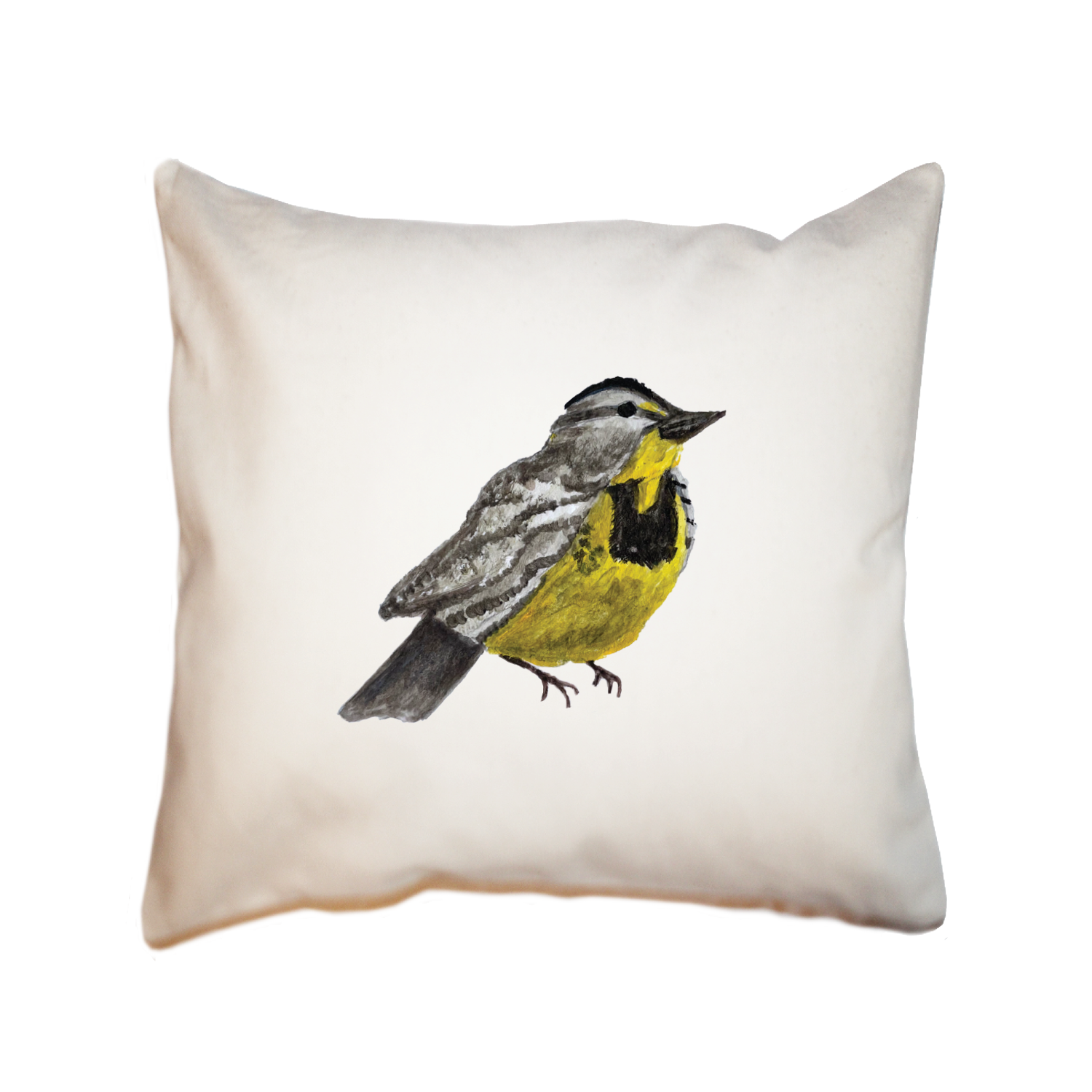 western meadowlark square pillow