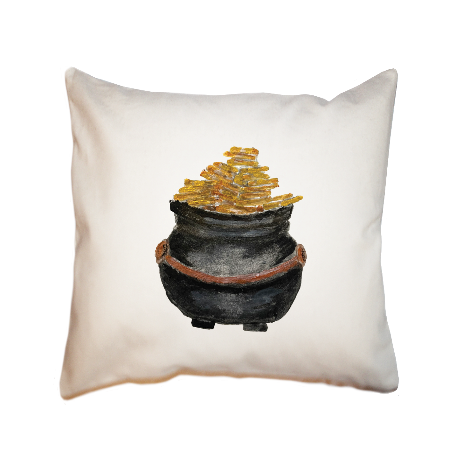 pot of gold square pillow