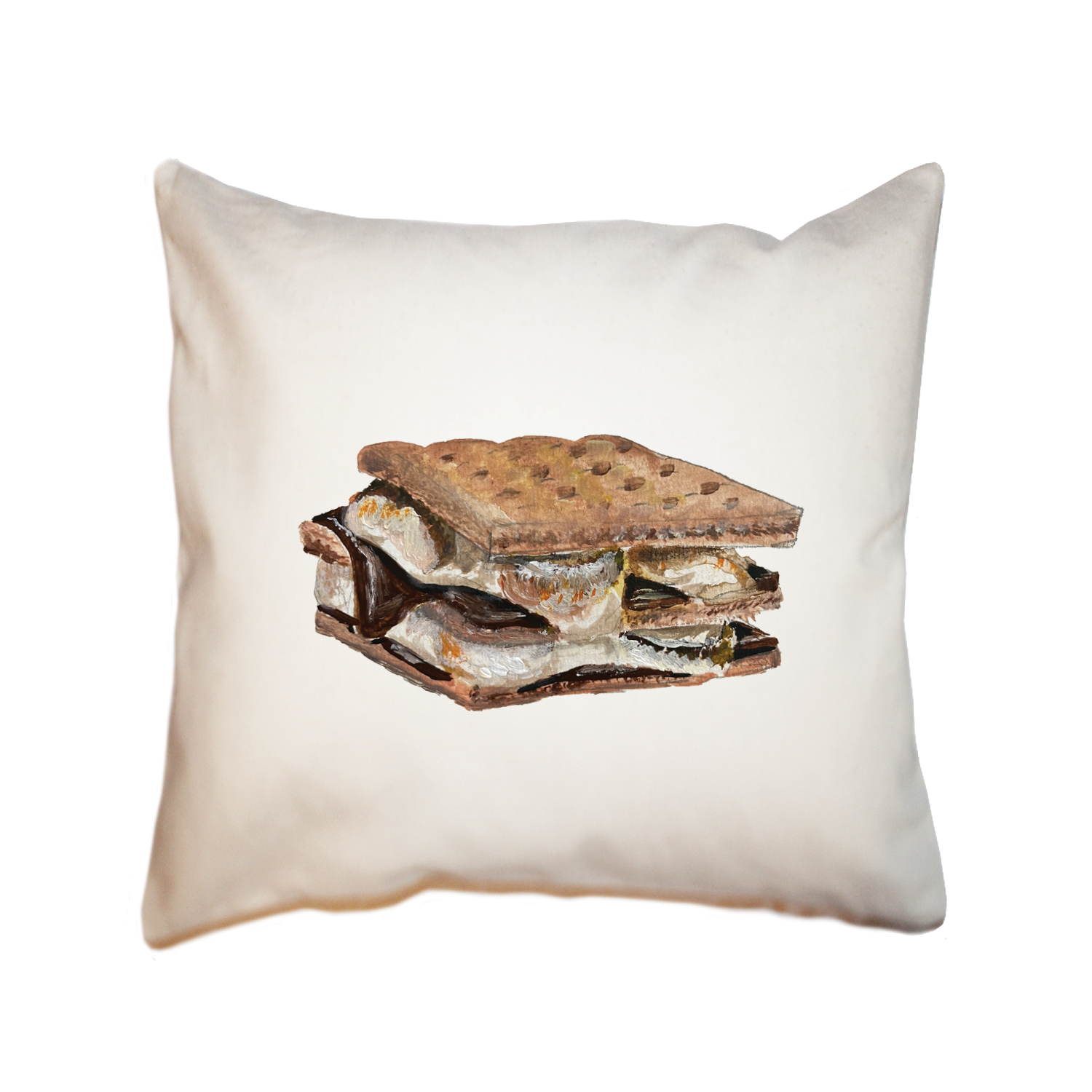 s'mores square pillow