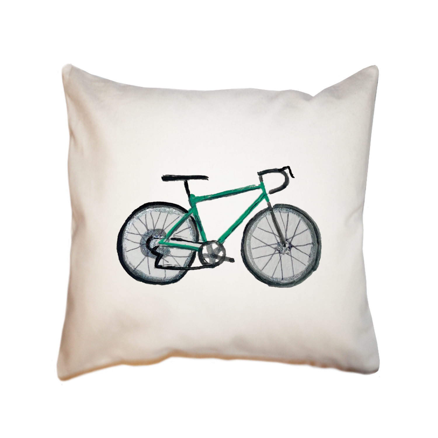 road bike square pillow