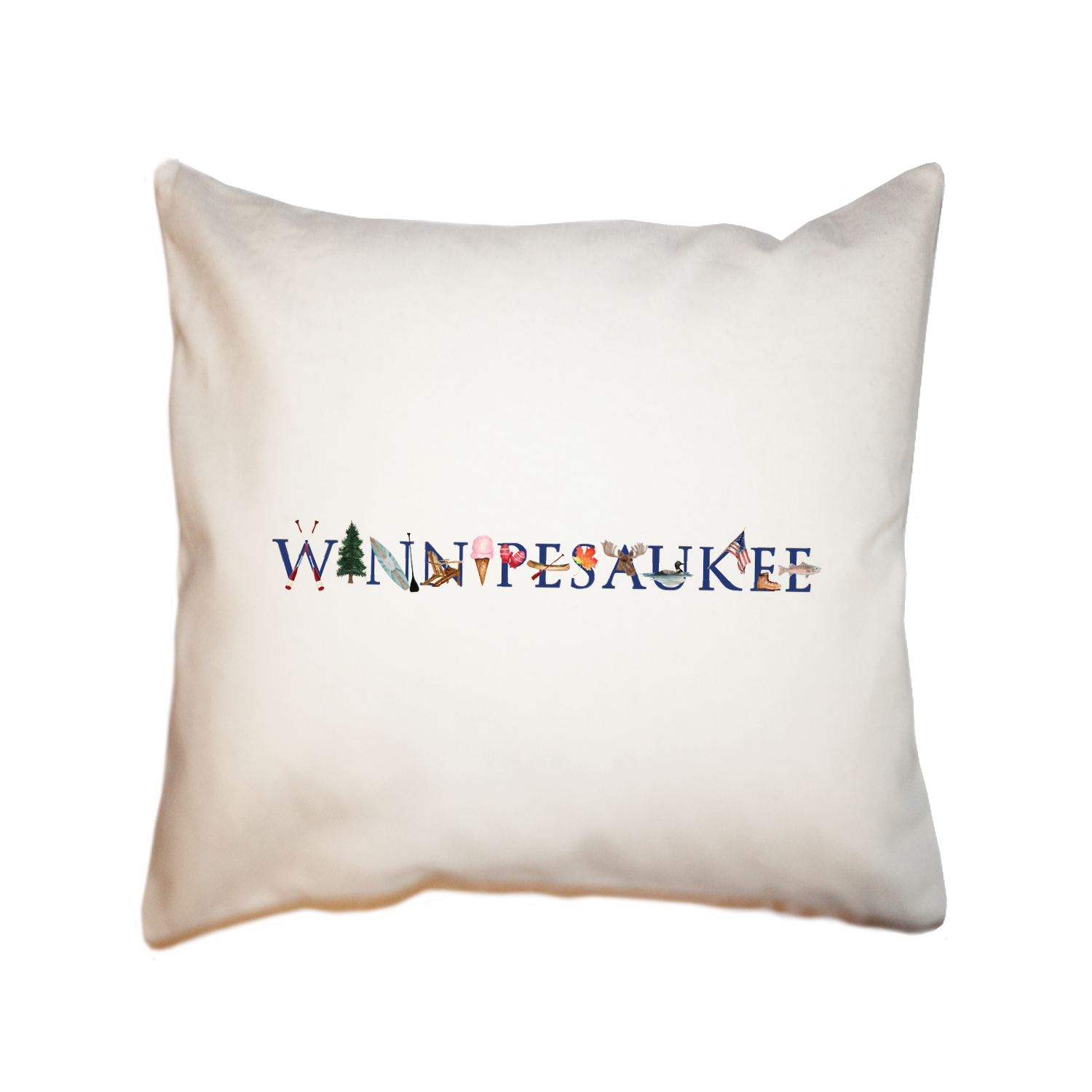 winnipesaukee square pillow