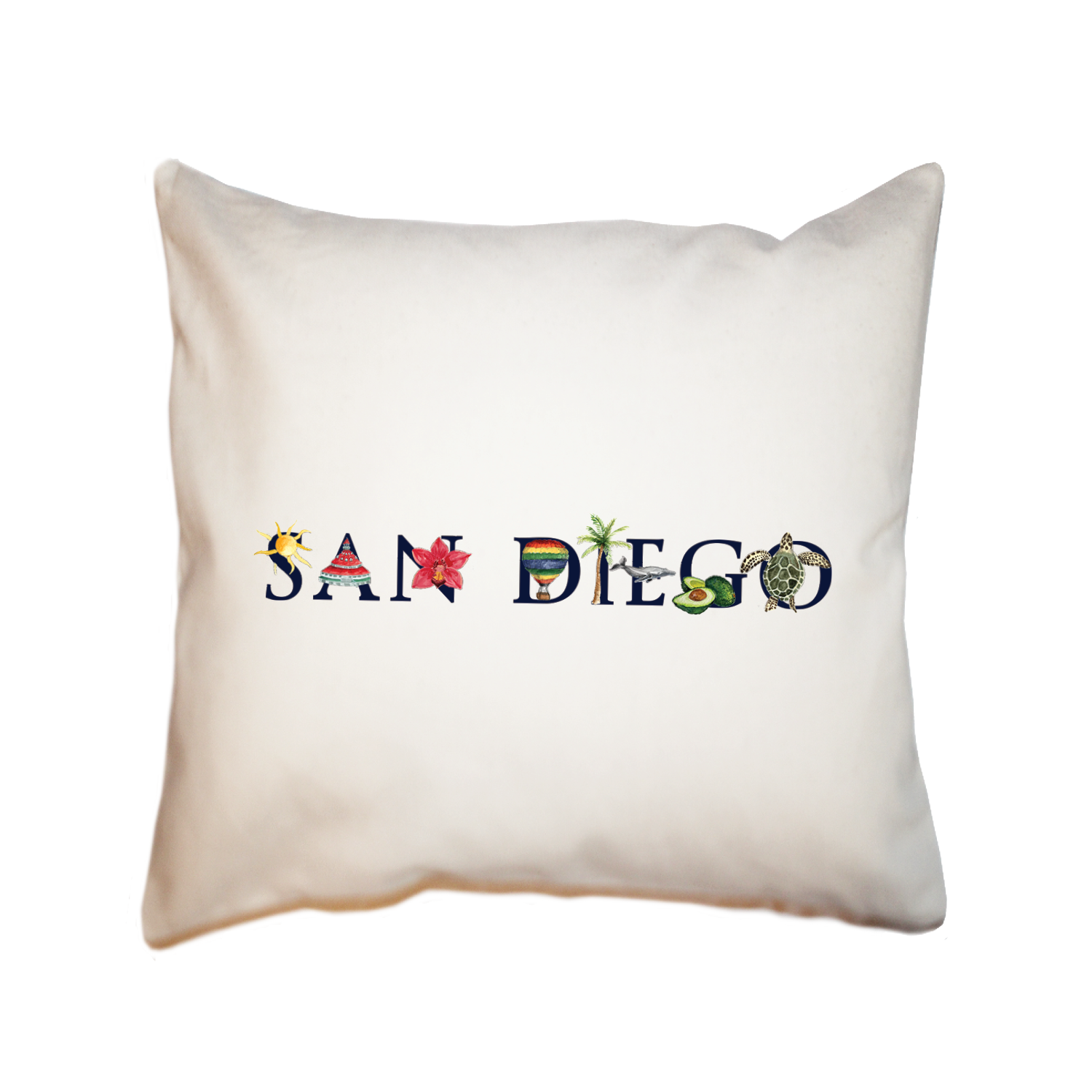 san diego square pillow