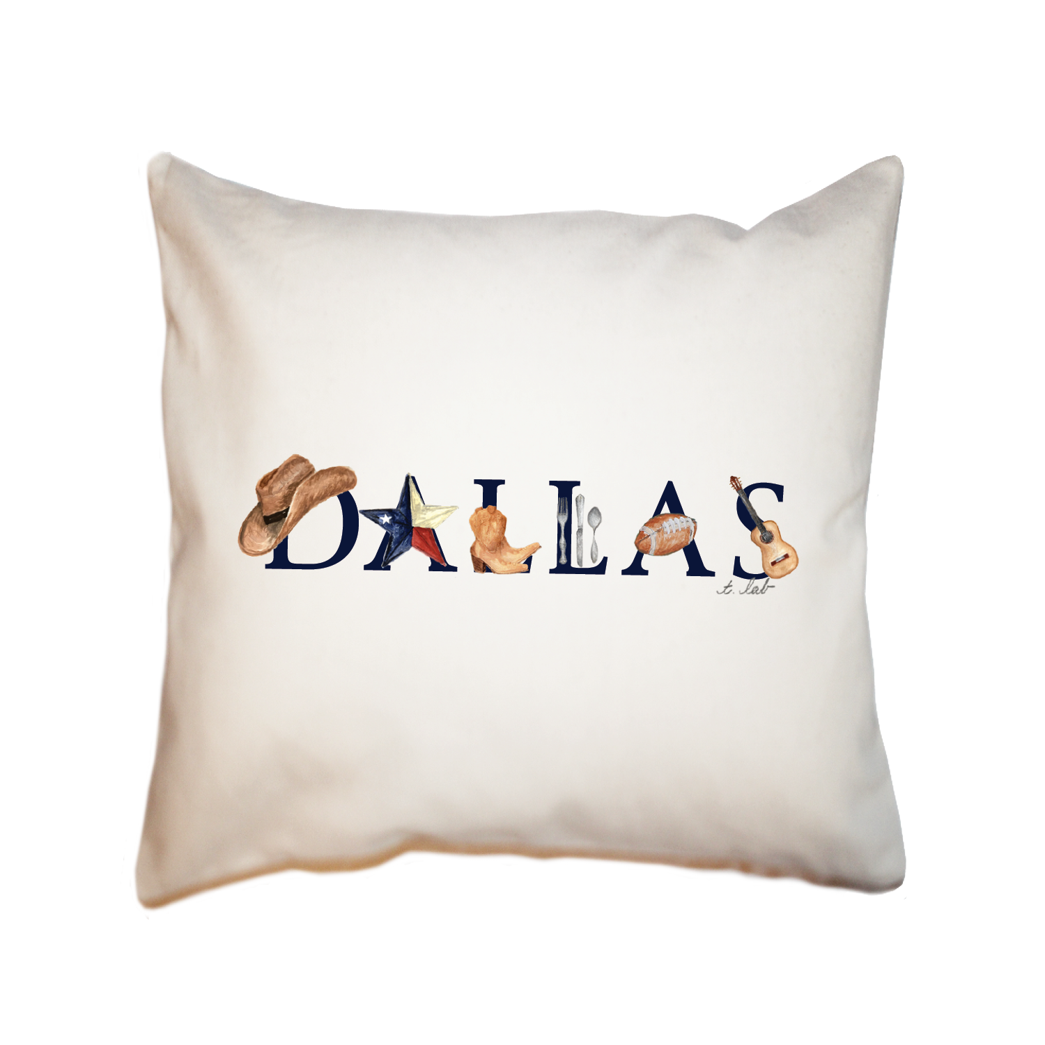 dallas square pillow