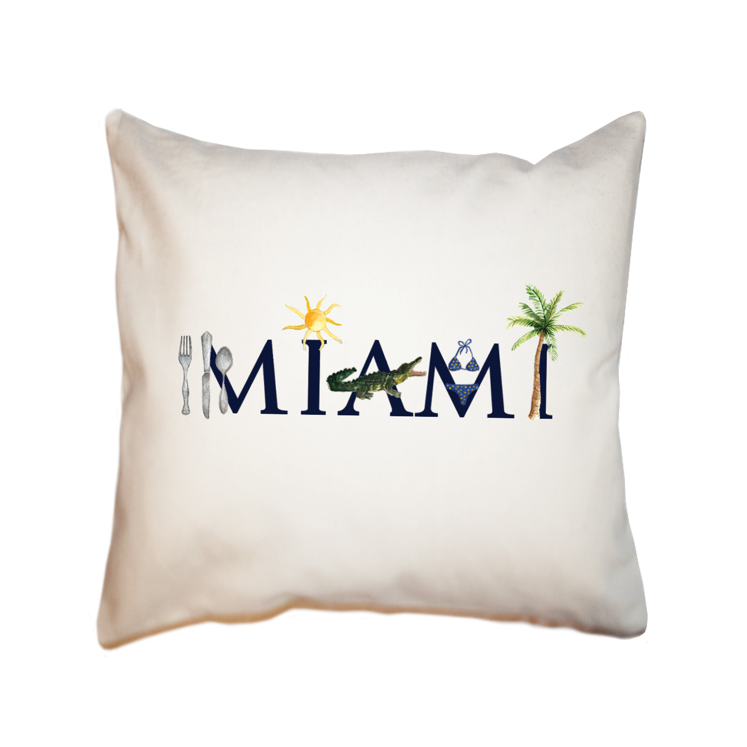 miami square pillow