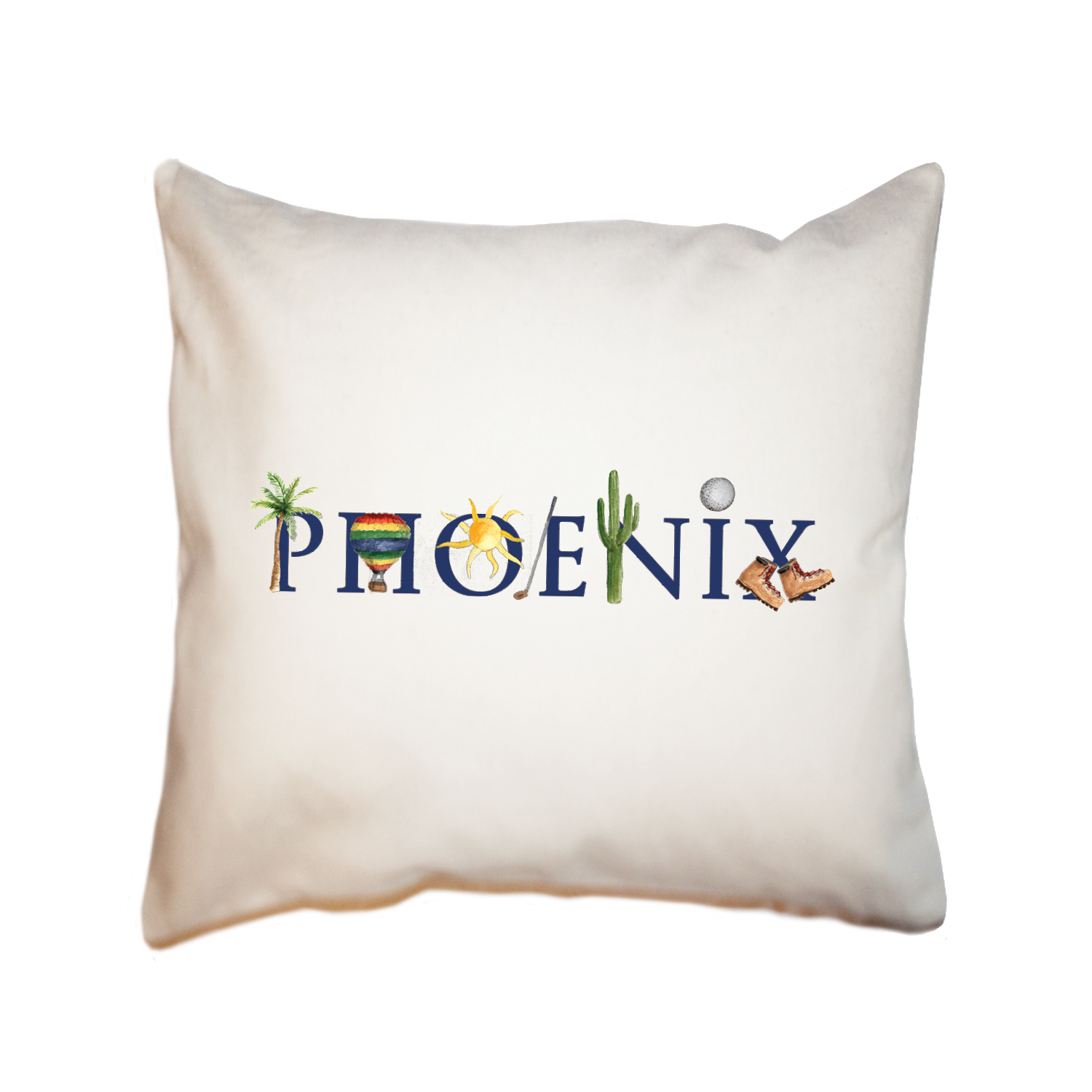 phoenix square pillow