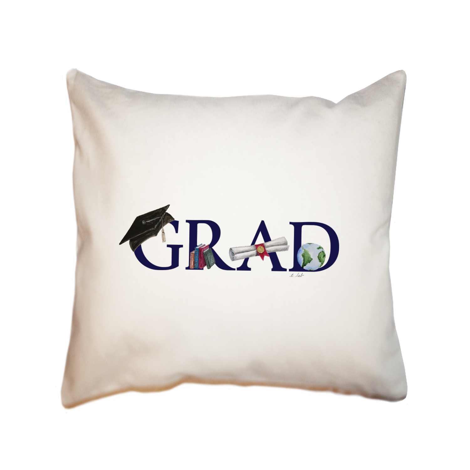 grad square pillow