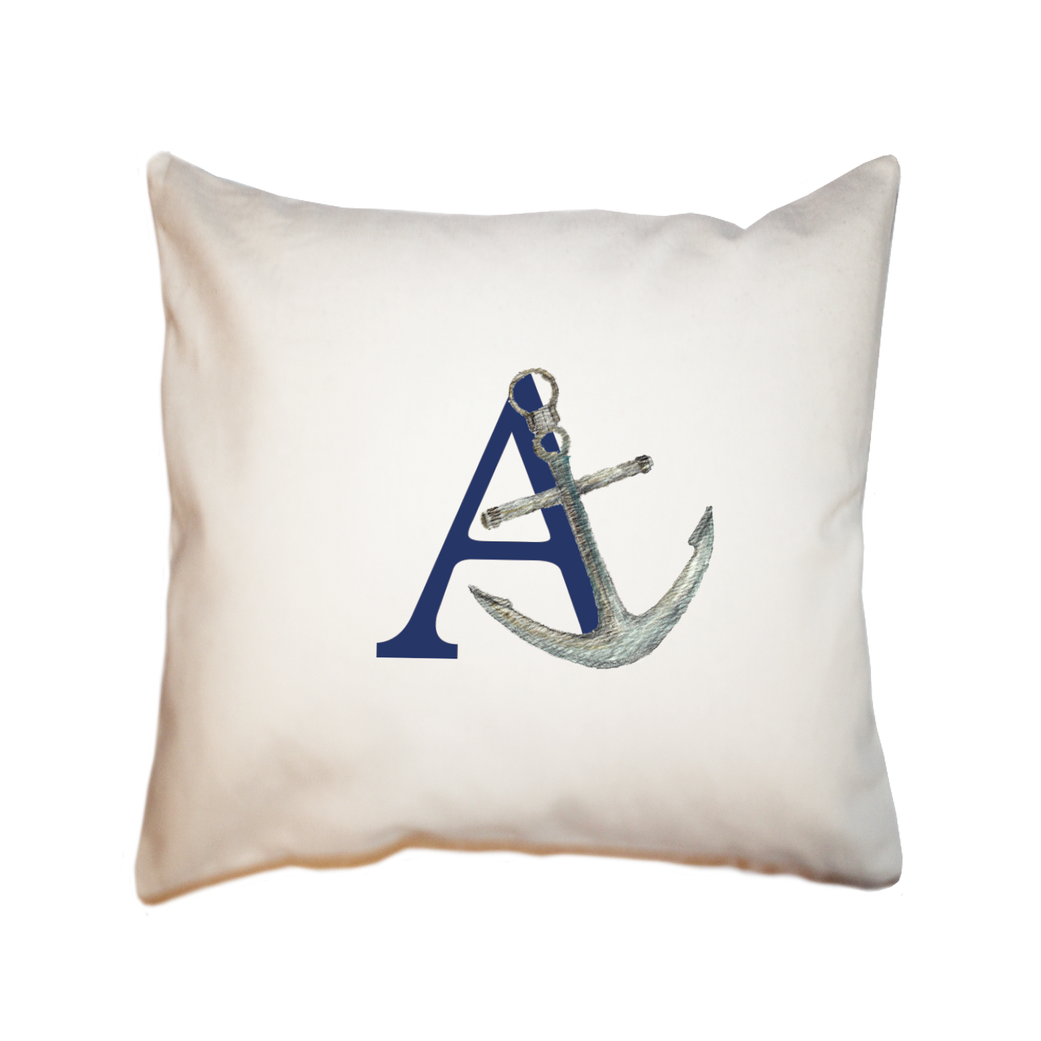 nautical alphabet - A square pillow