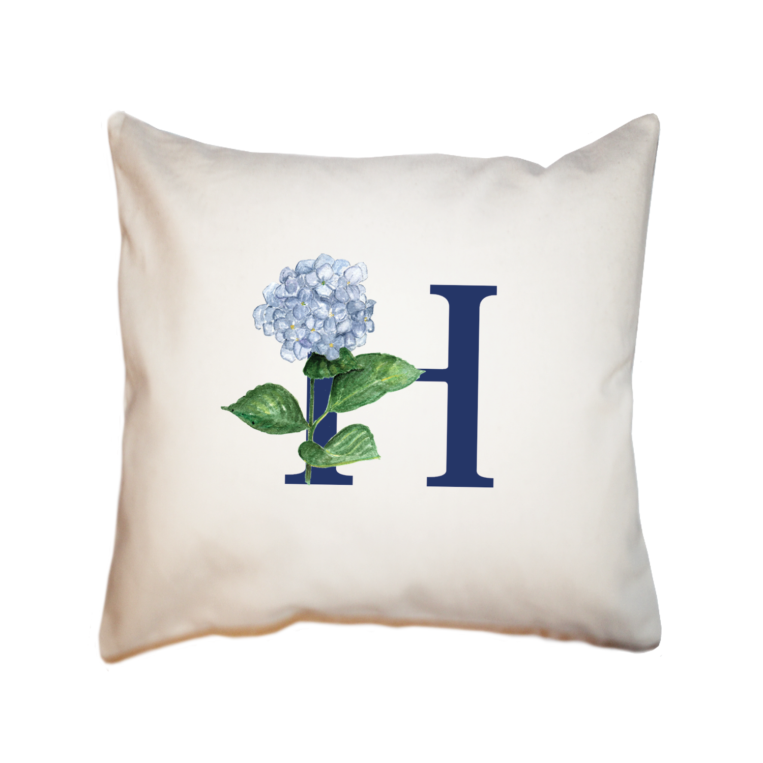 nautical alphabet - H square pillow