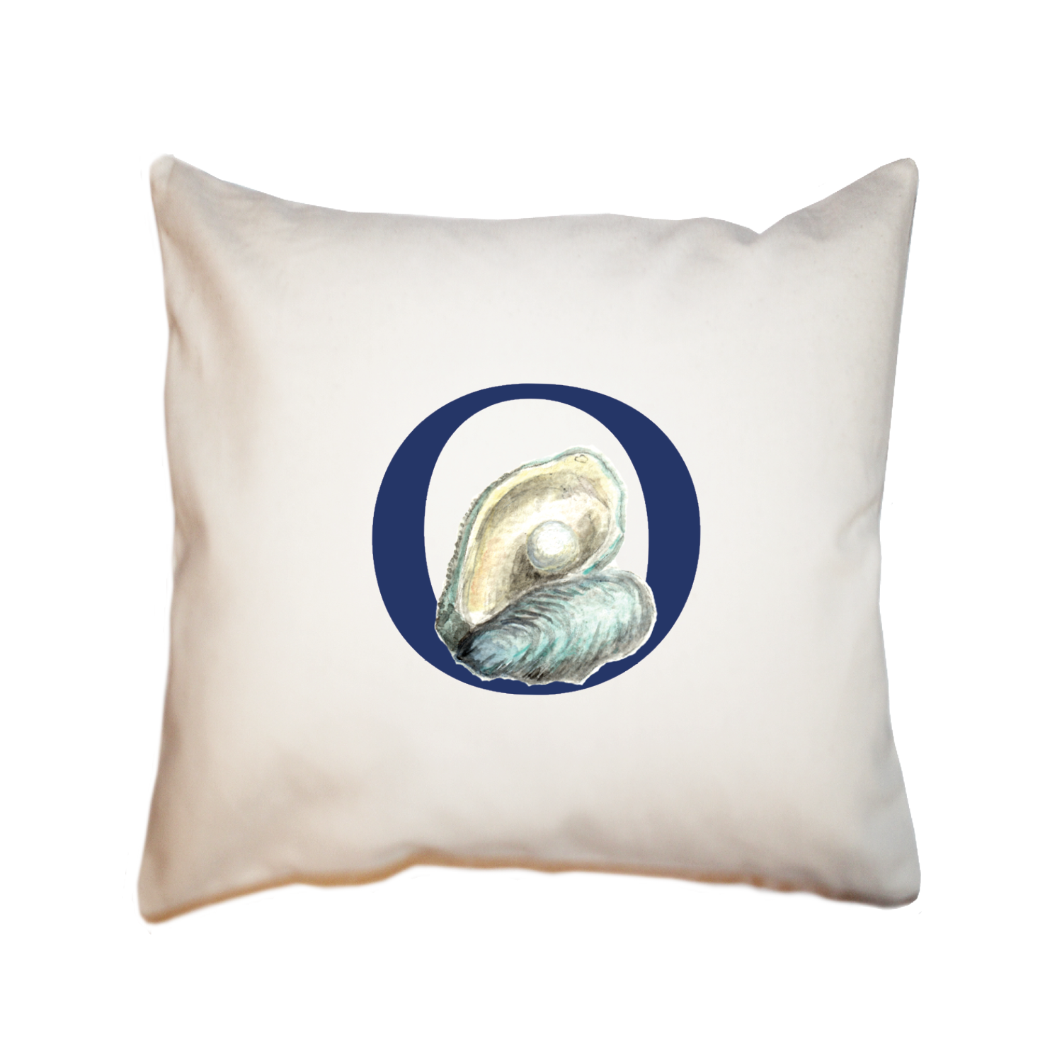 nautical alphabet - O square pillow