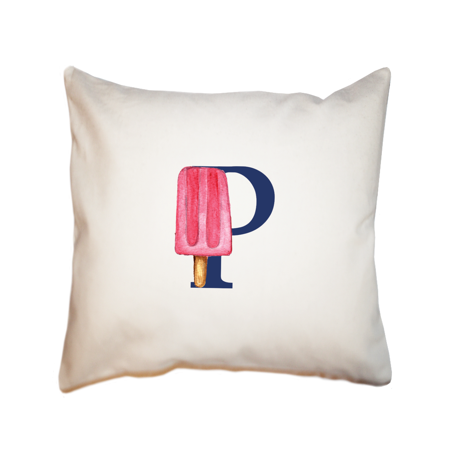 nautical alphabet - P square pillow