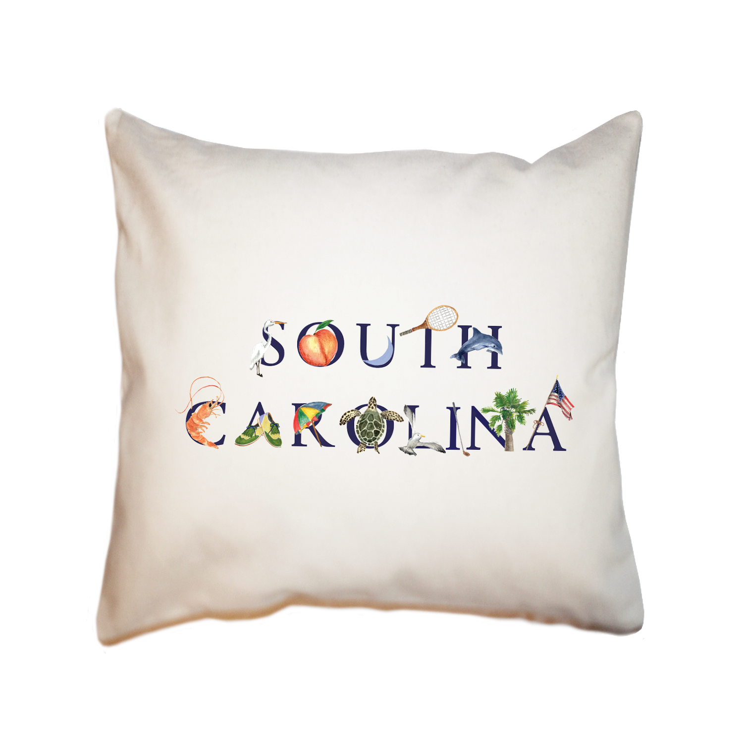south carolina square pillow