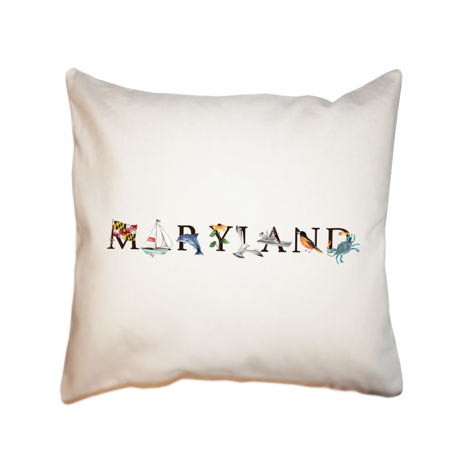 maryland 2025 square pillow