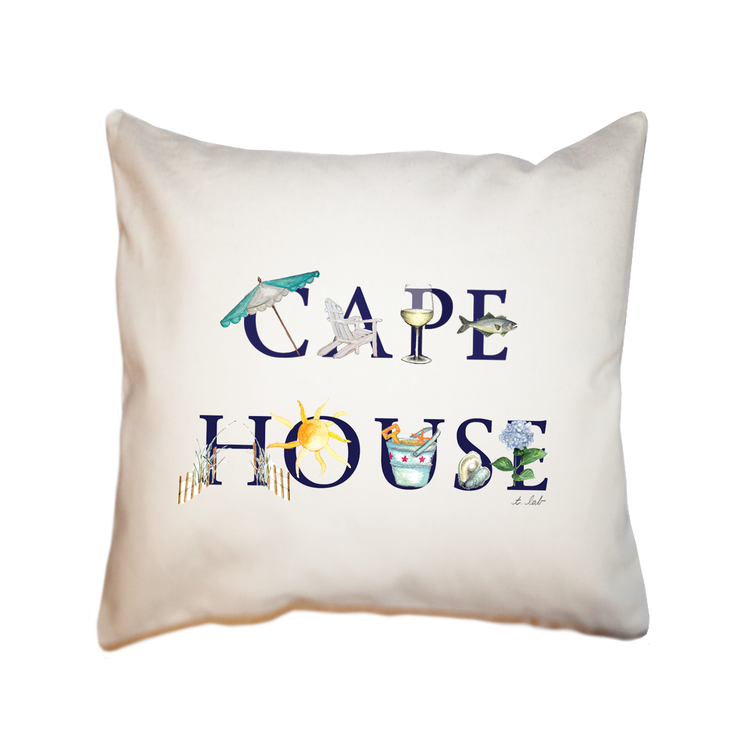 cape house square pillow