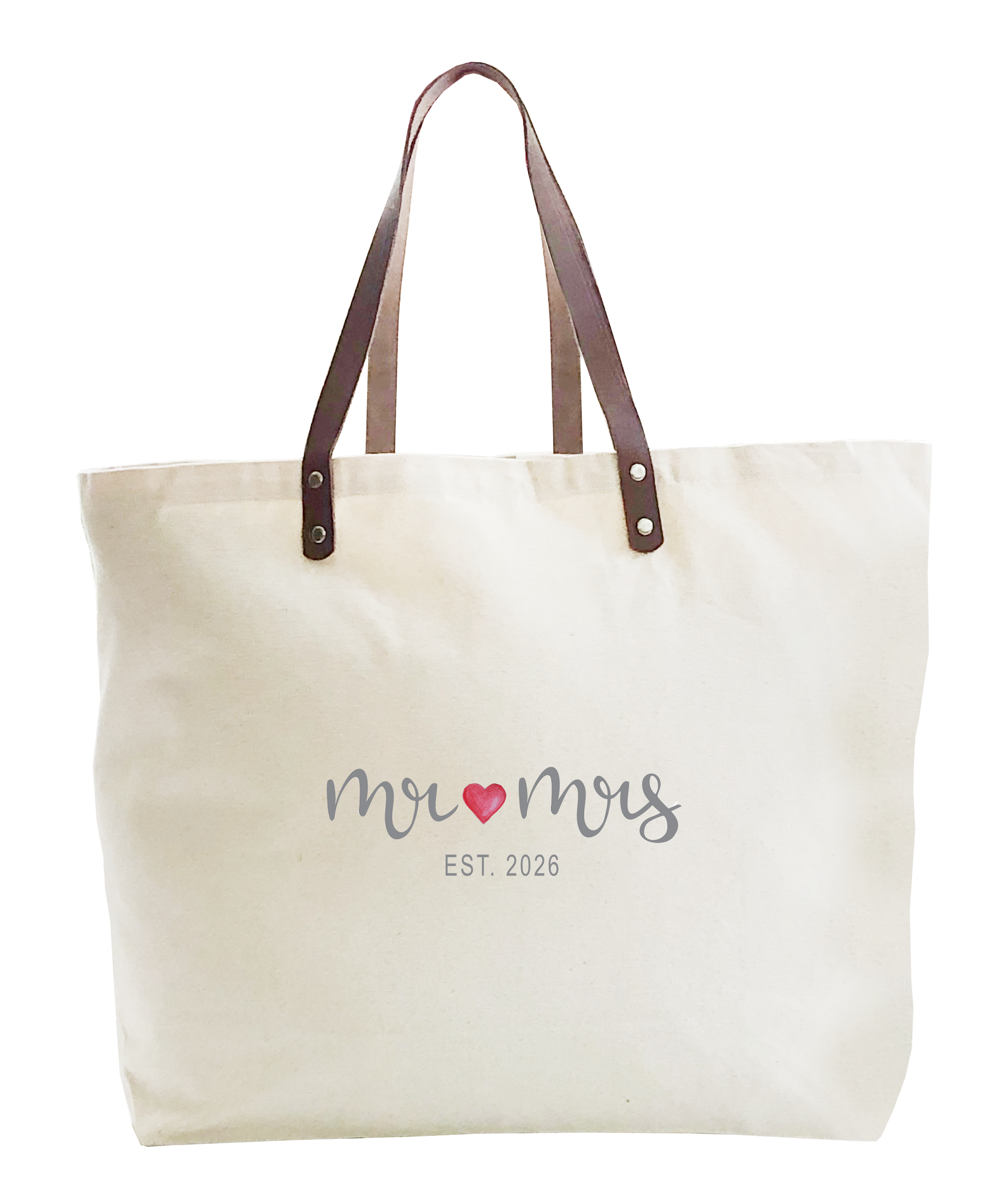 mr and mrs est large tote