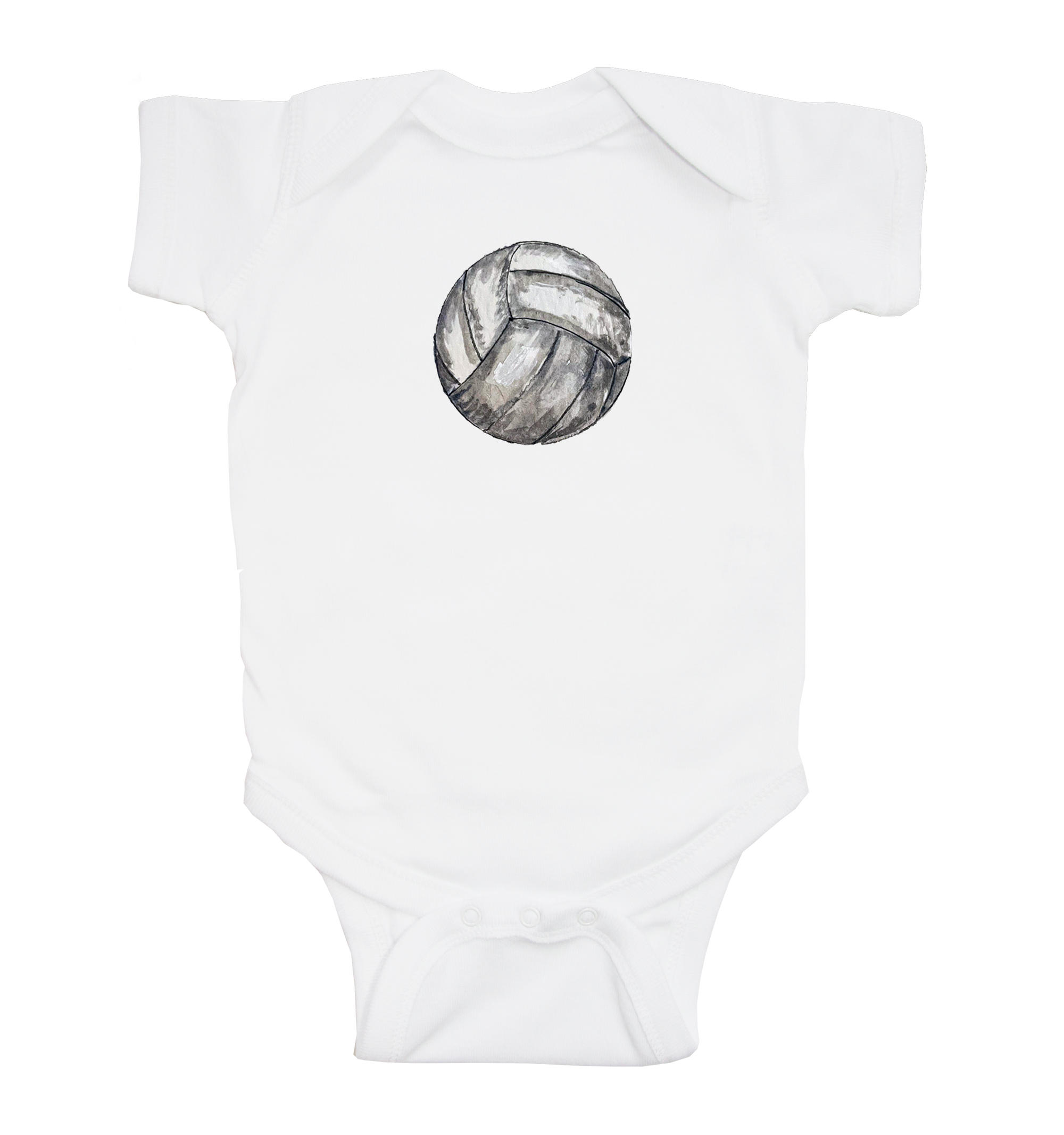 volleyball baby snap up short sleeve