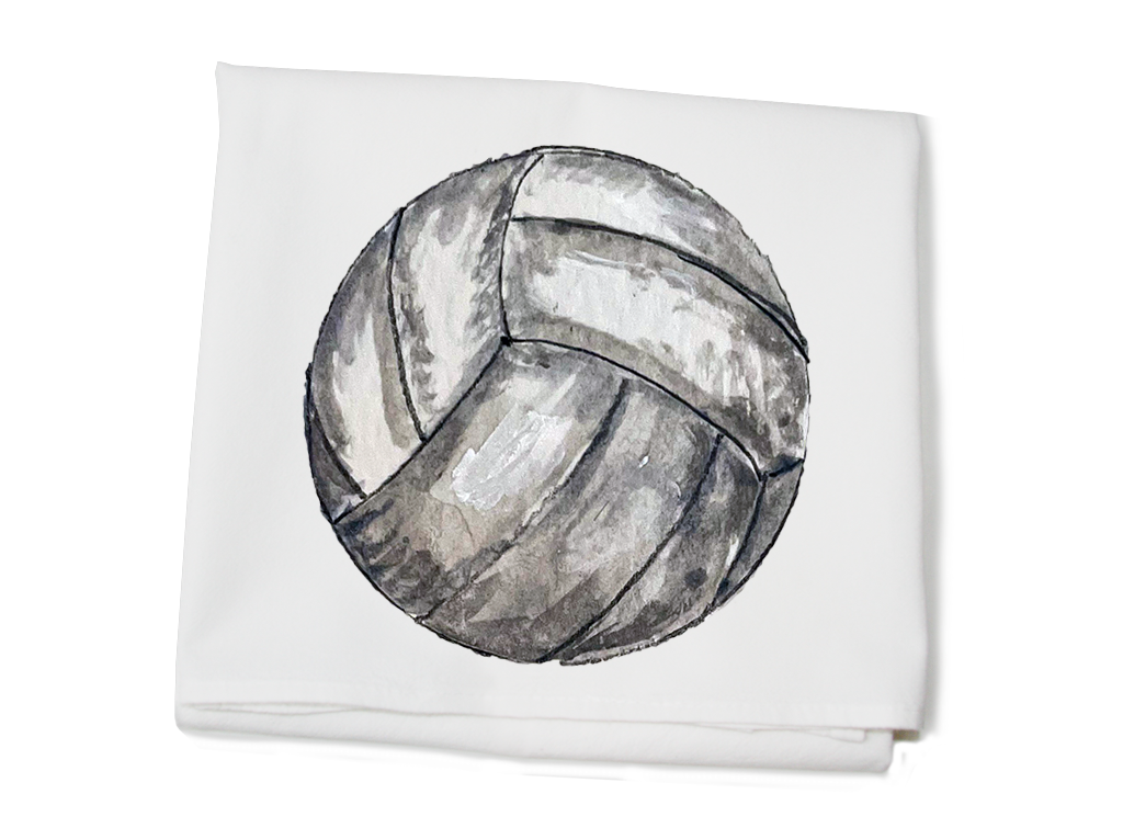 volleyball flour sack towel