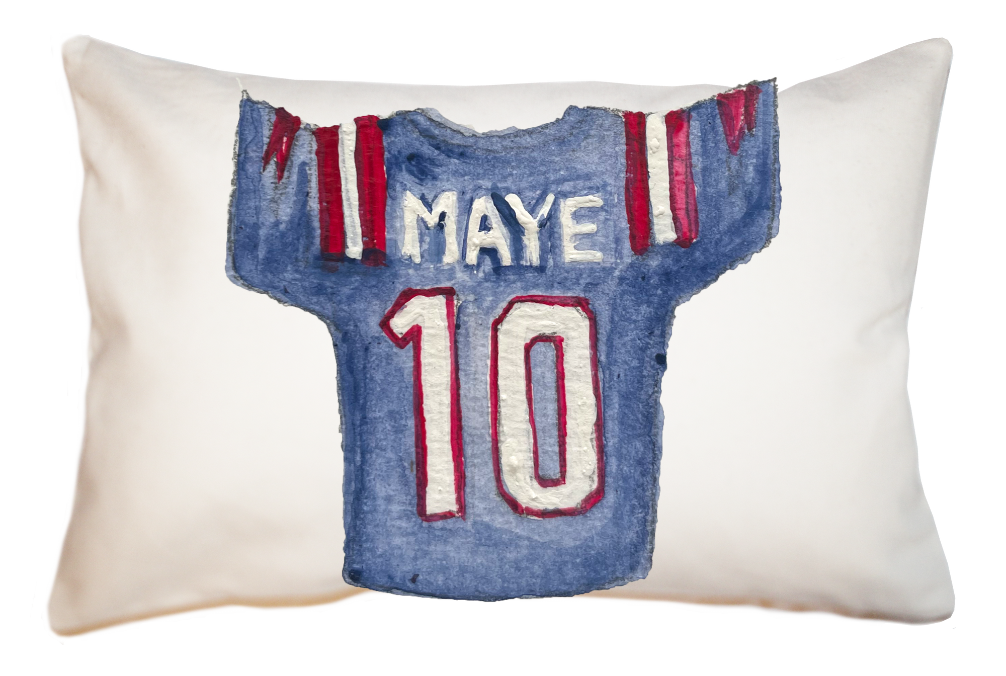 maye blue jersey large rectangle pillow