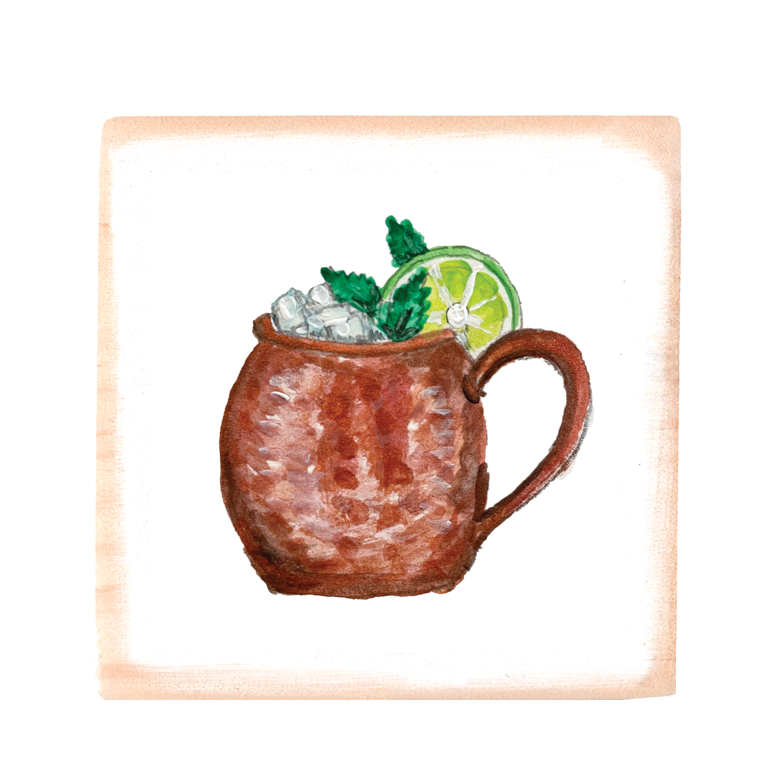 moscow mule wood block