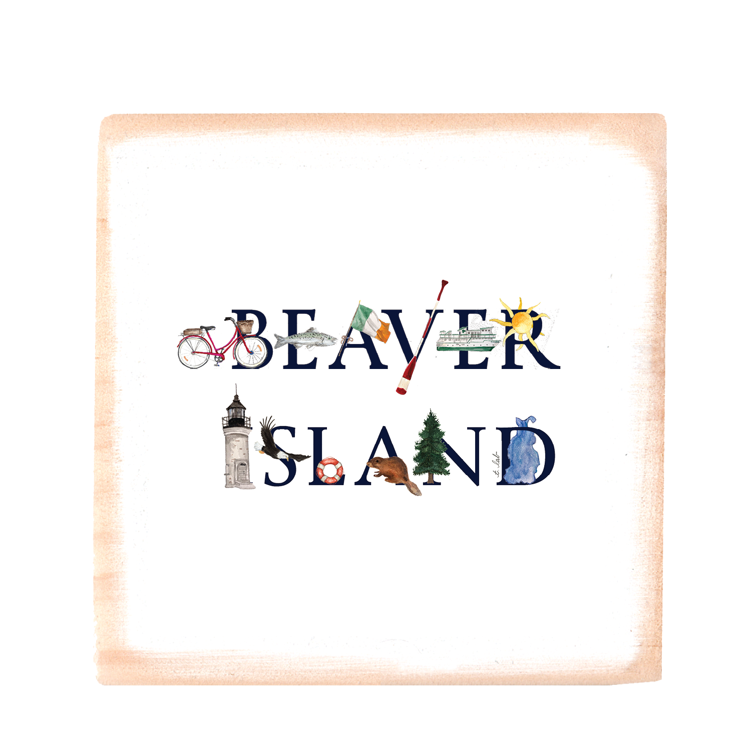 beaver island square block