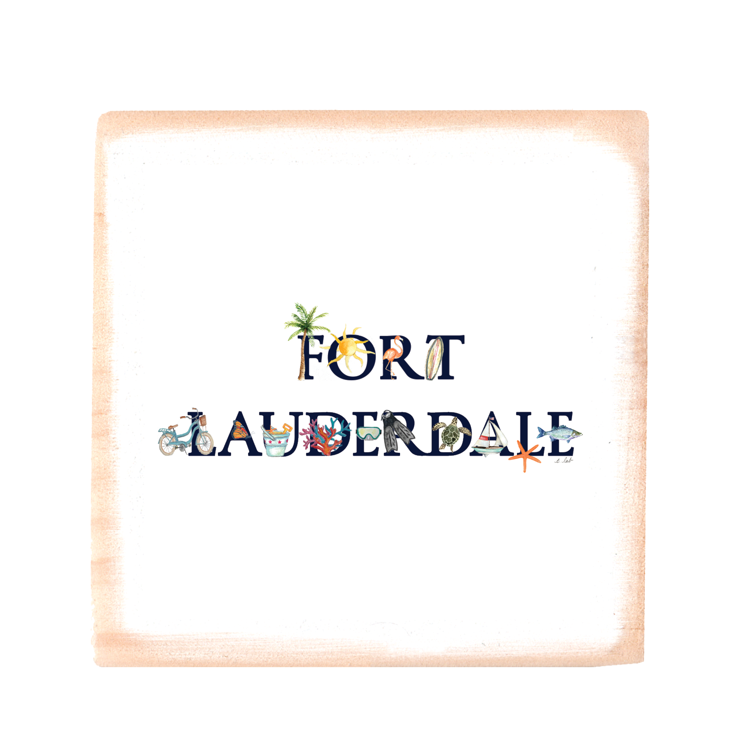 fort lauderdale wood block