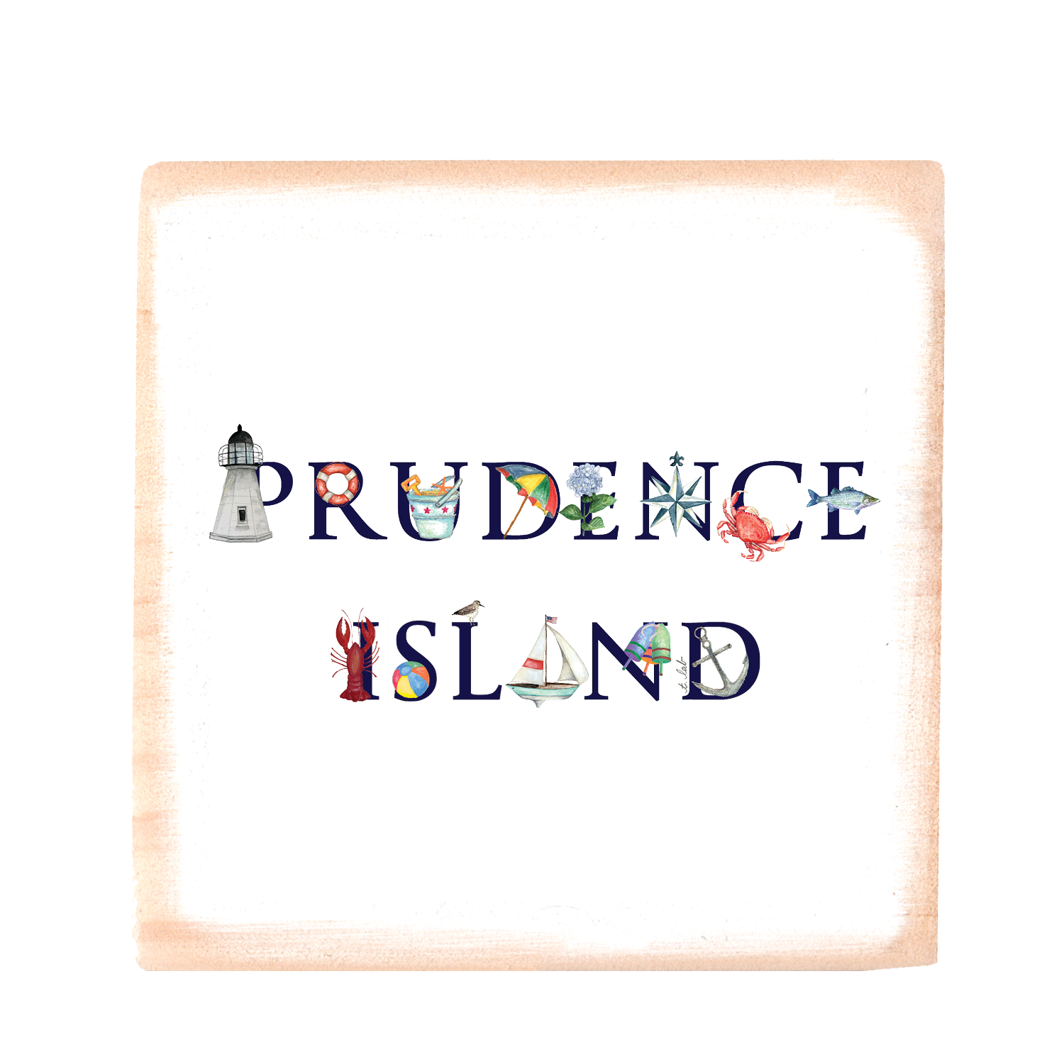 prudence island wood block