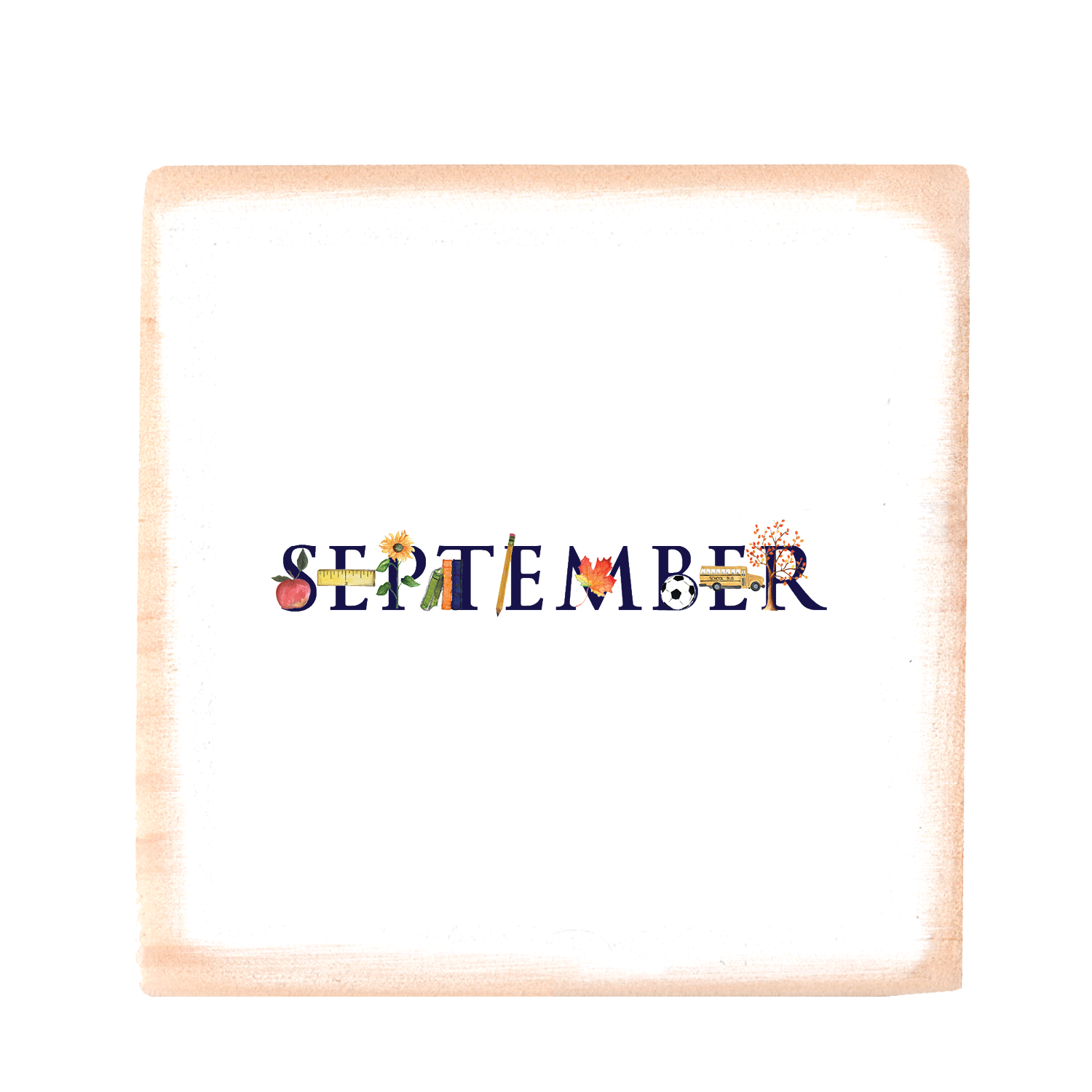 september wood block