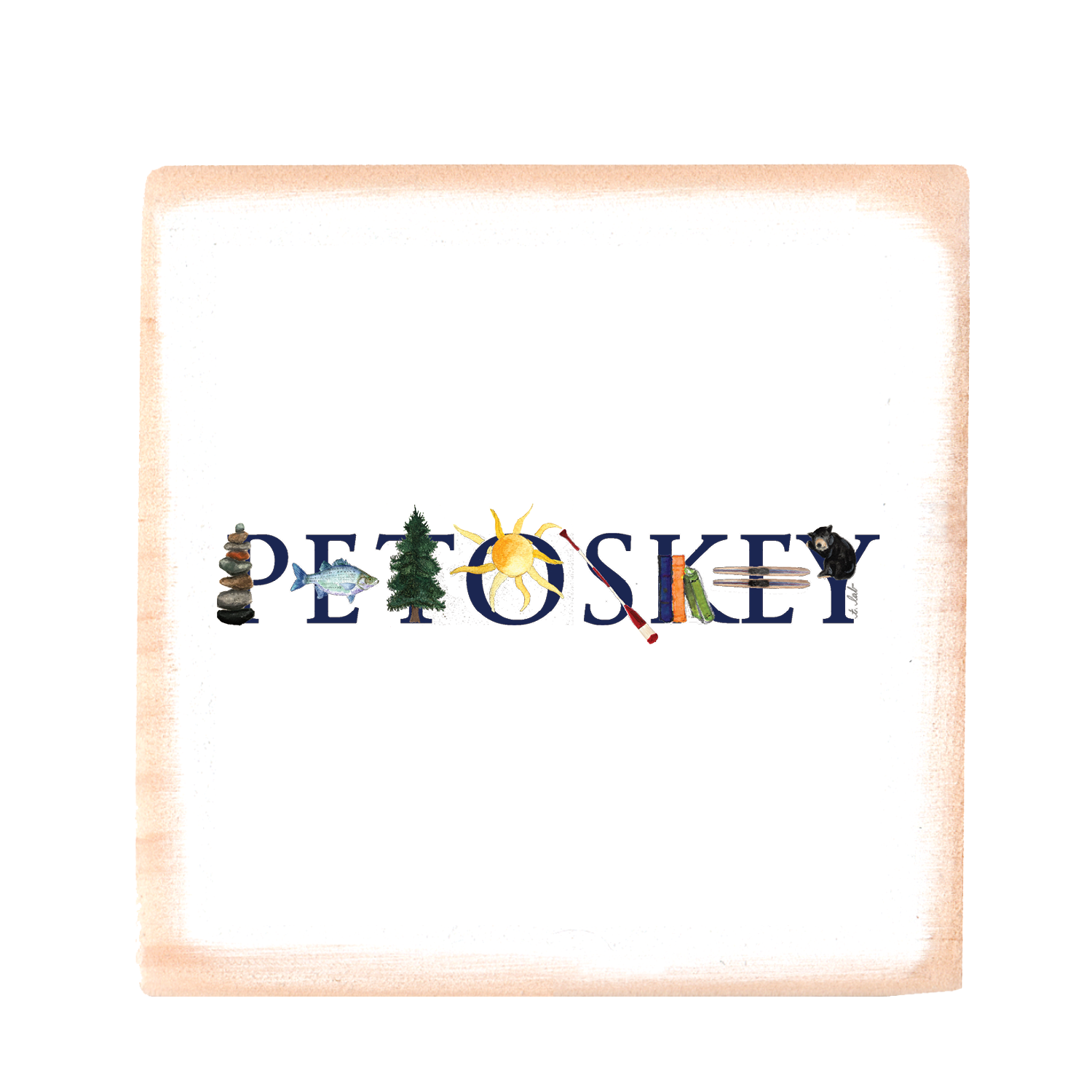 petoskey wood block