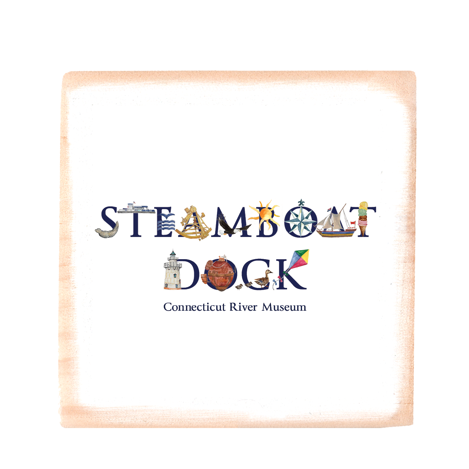 steamboat dock ct river musuem wood block