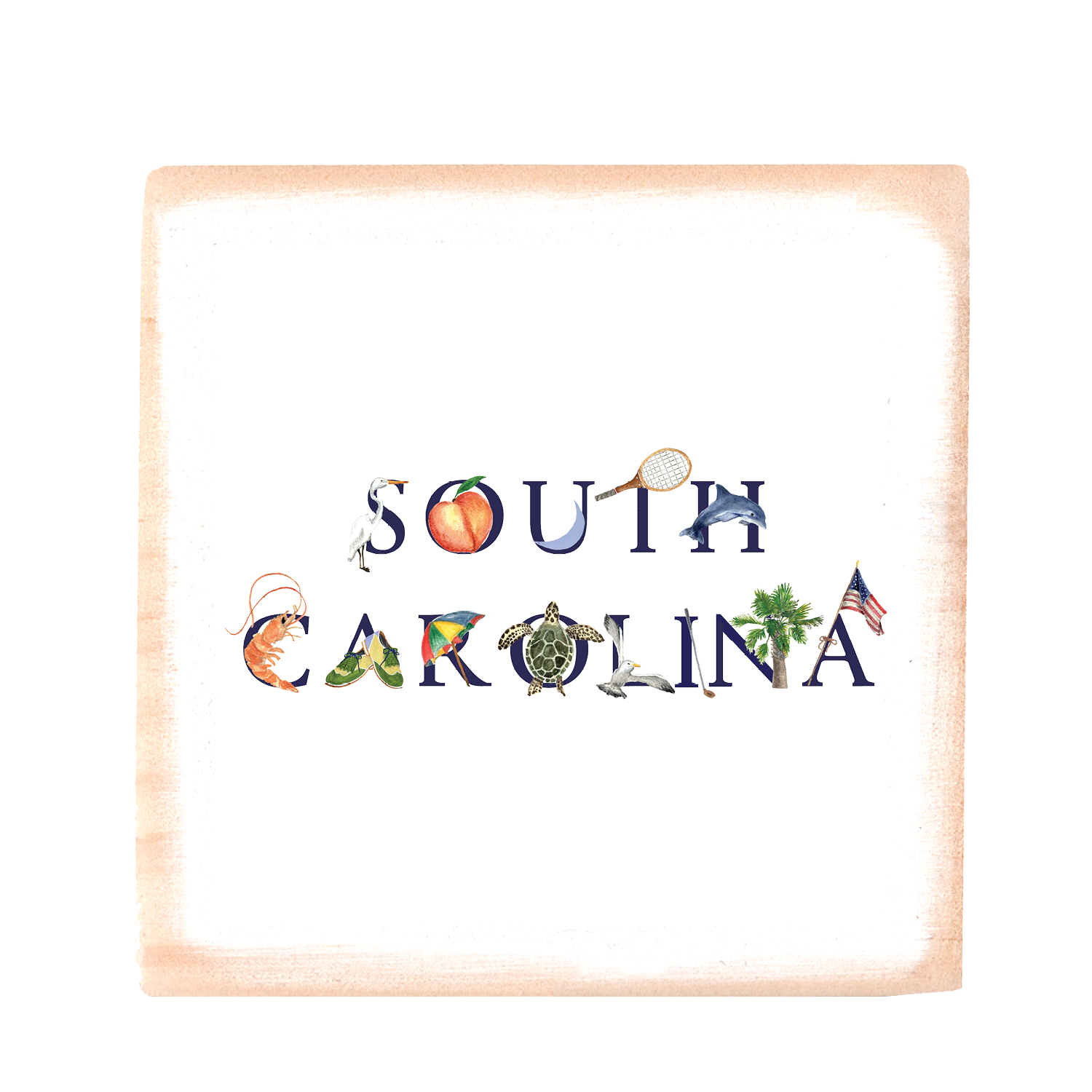 south carolina wood block
