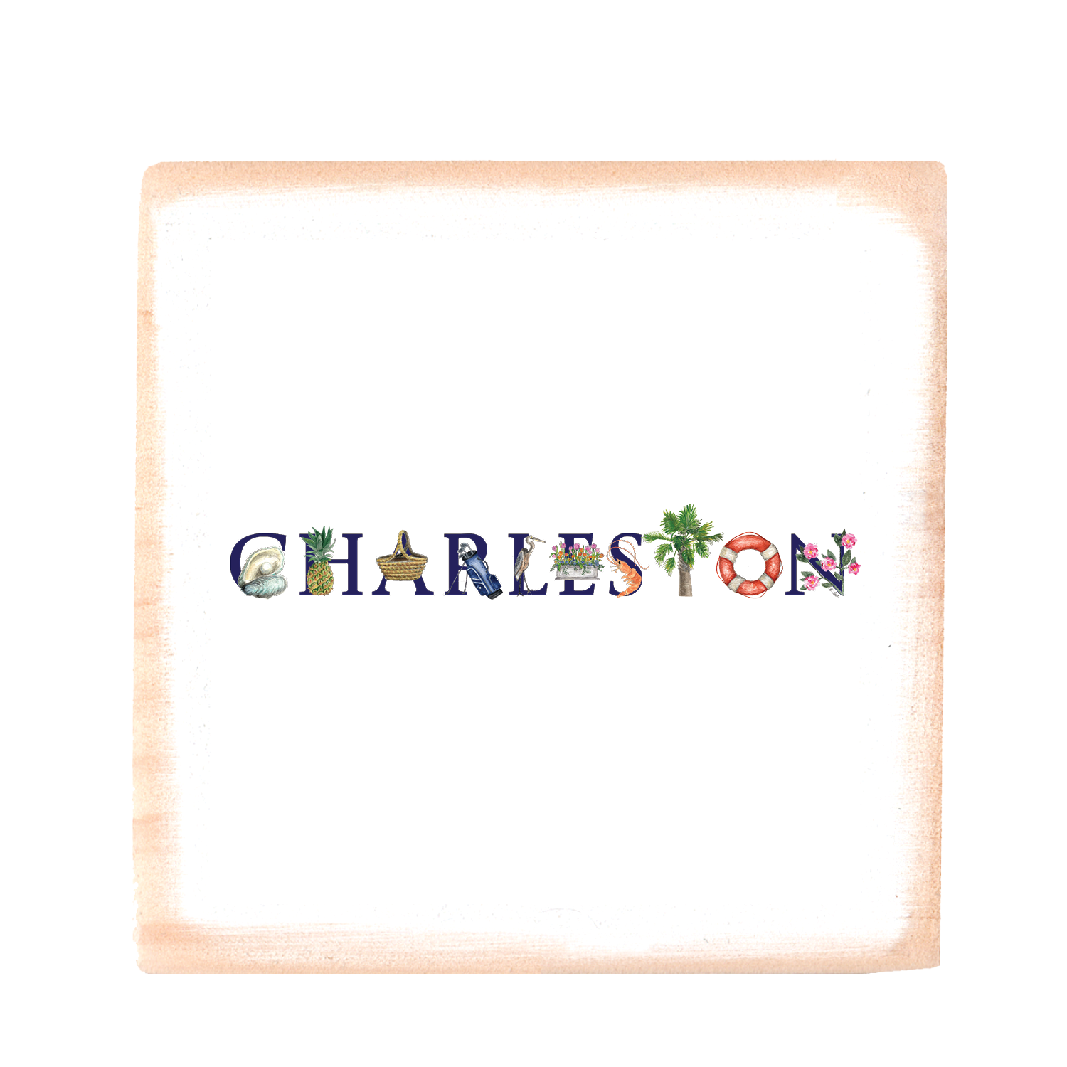 charleston, sc wood block