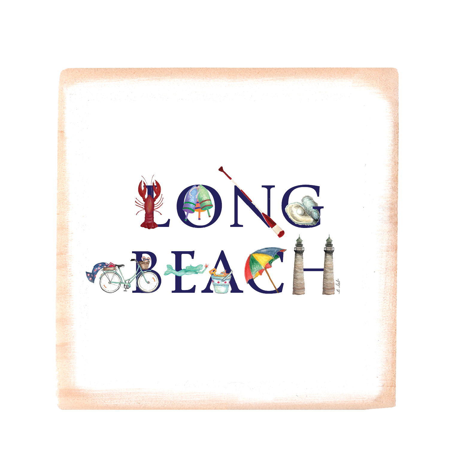long beach ma wood block