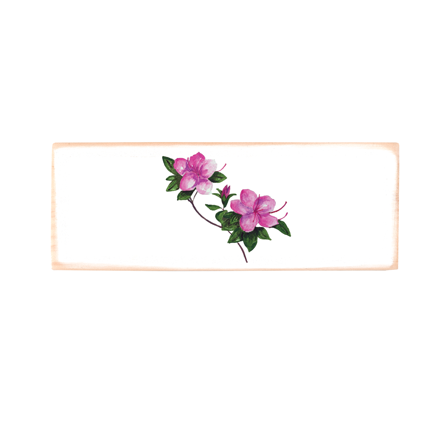 azalea wood block rectangle