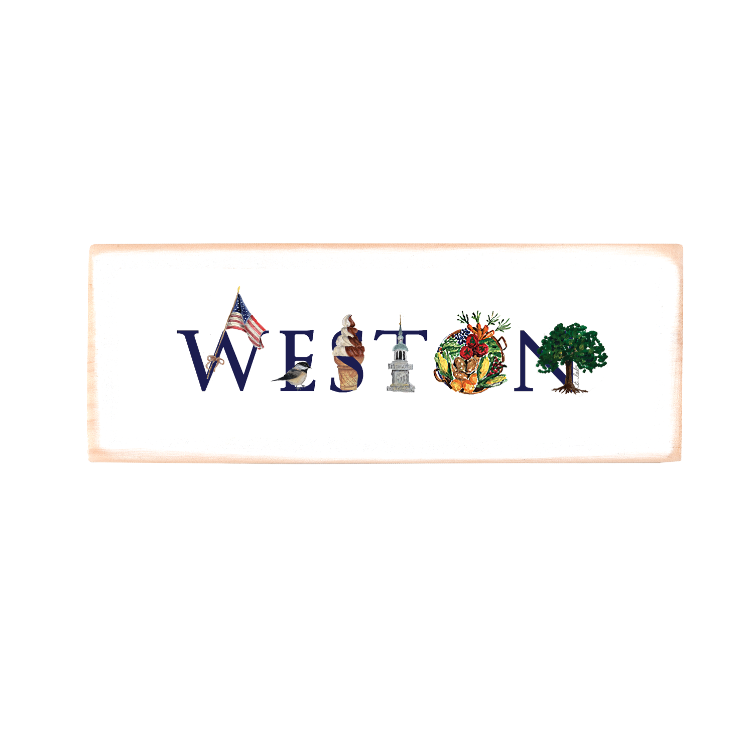 weston wood block rectangle
