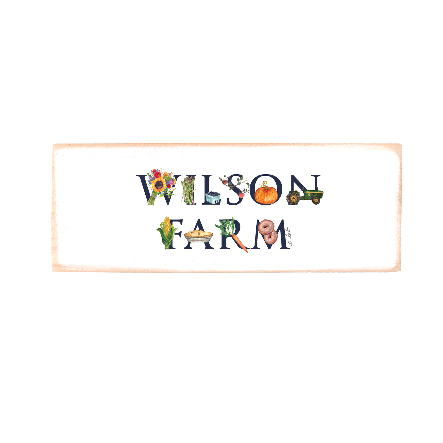 wilson farm wood block rectangle