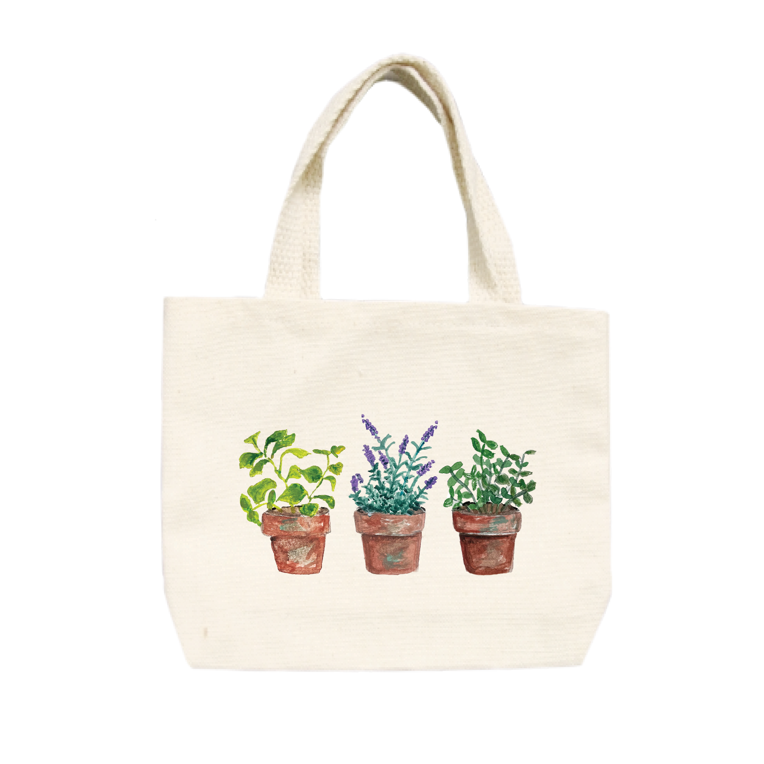 herbs in pot small tote