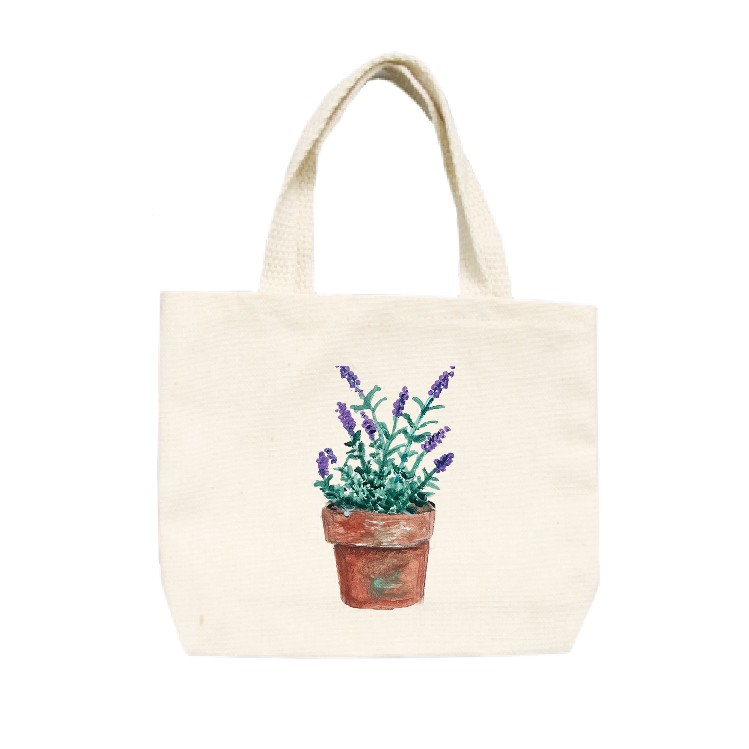 lavender in pot small tote