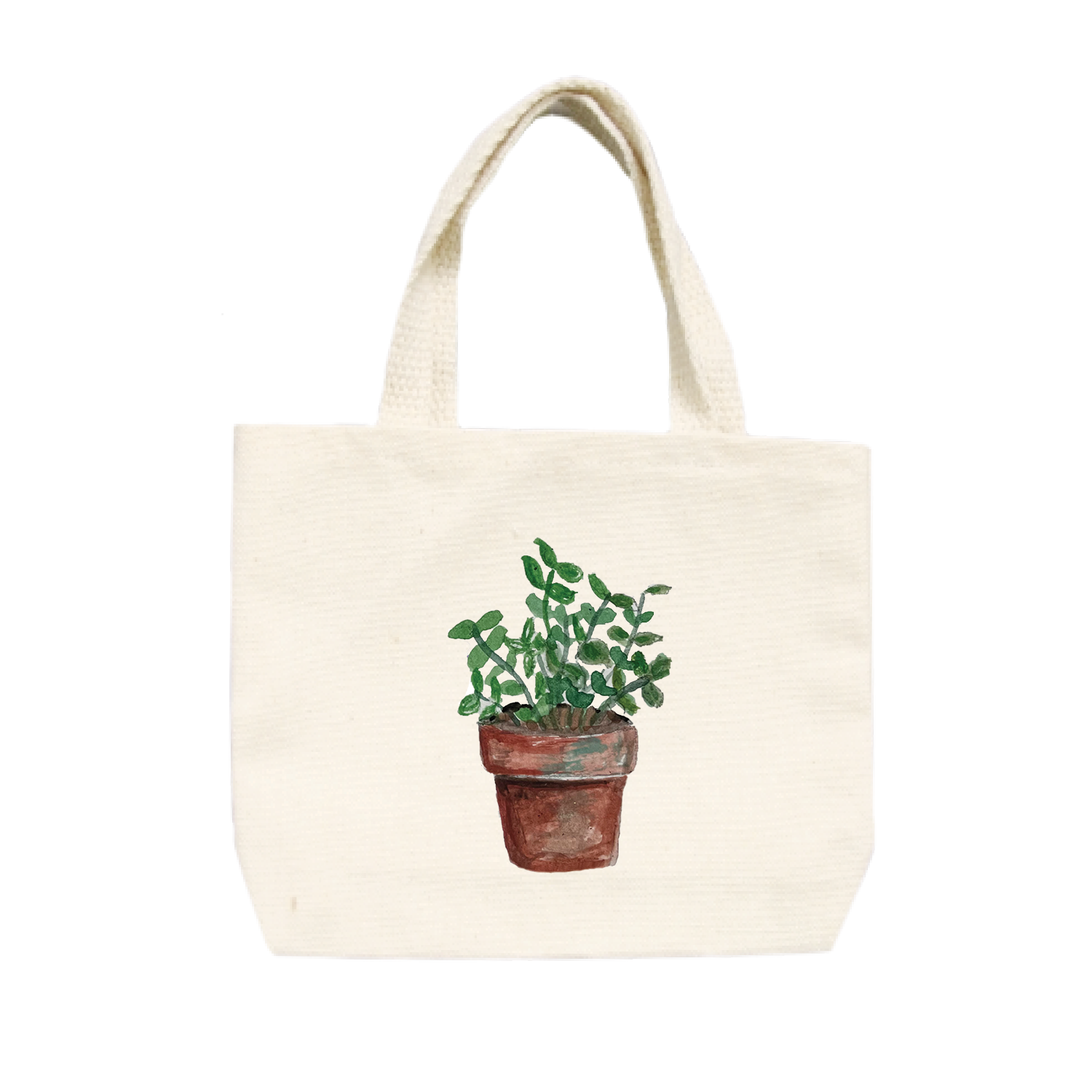 mint in pot small tote