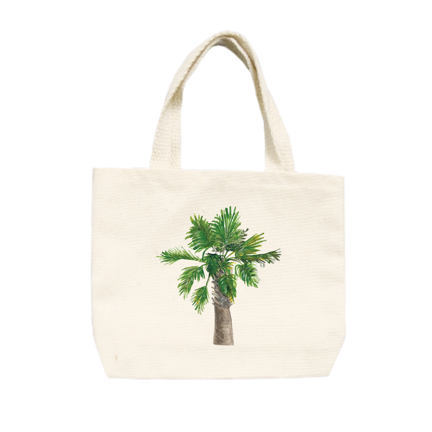 palmetto palm tree small tote