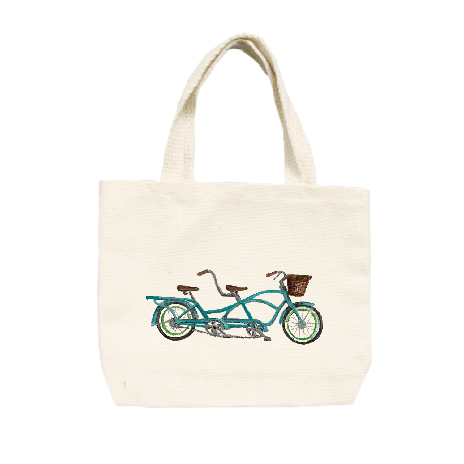 tandem bike small tote