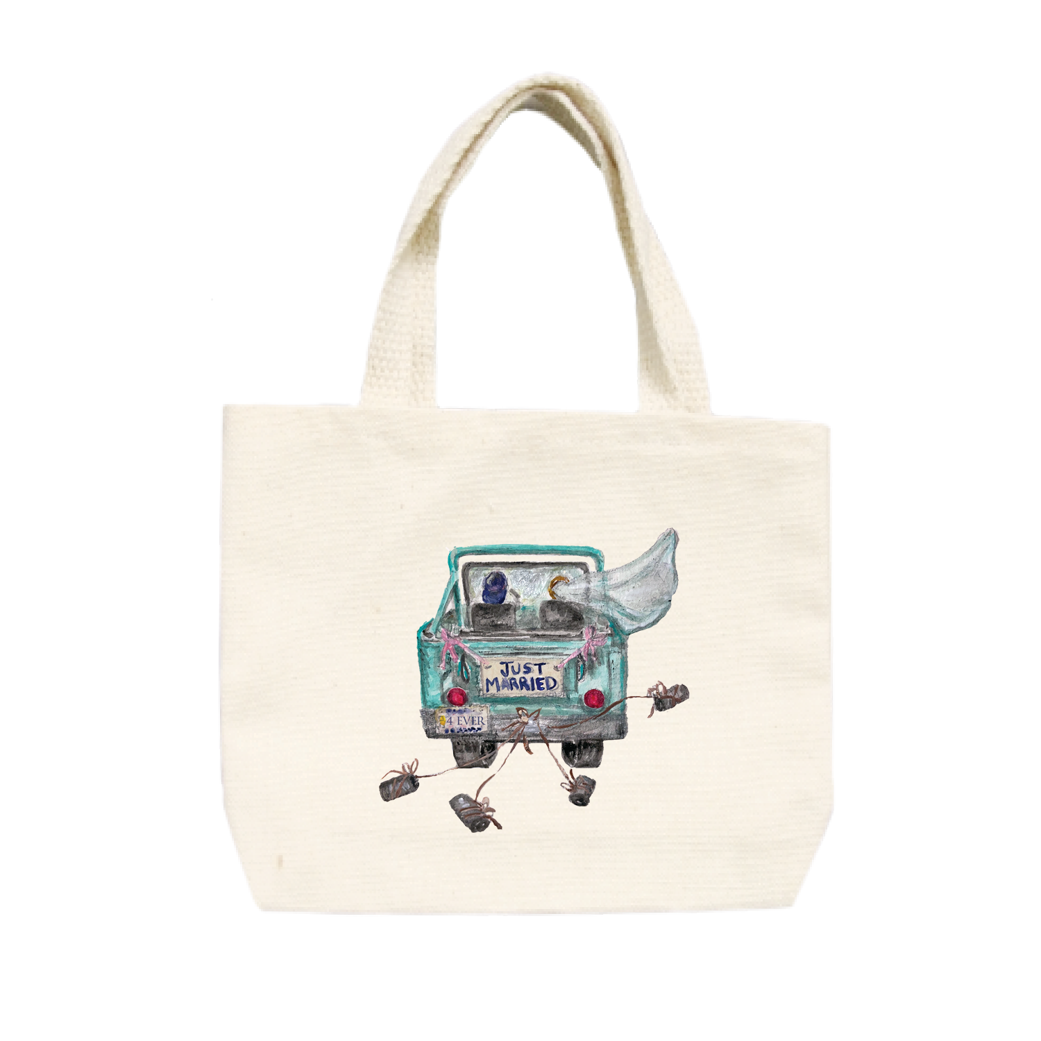 just married 4 ever jeep small tote