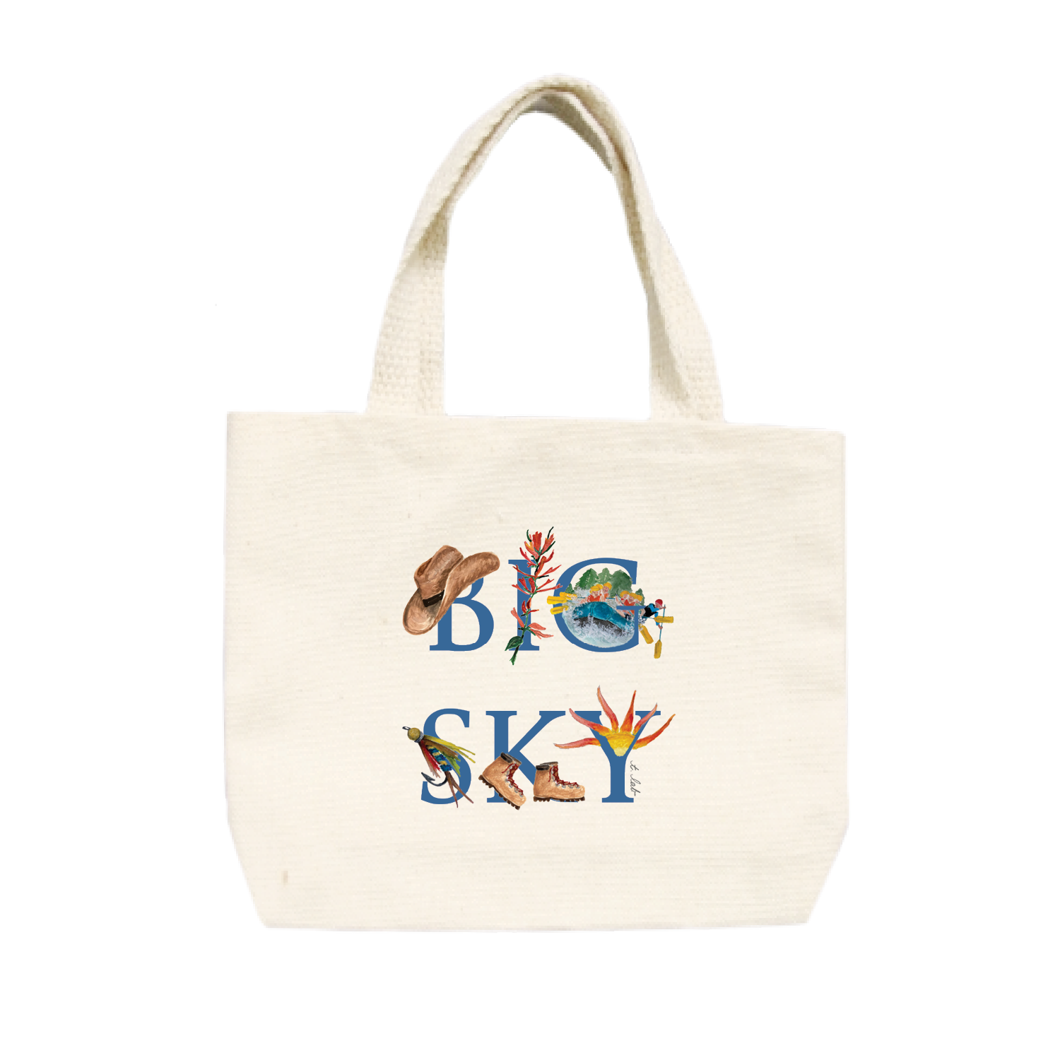 big sky spring summer fall small tote