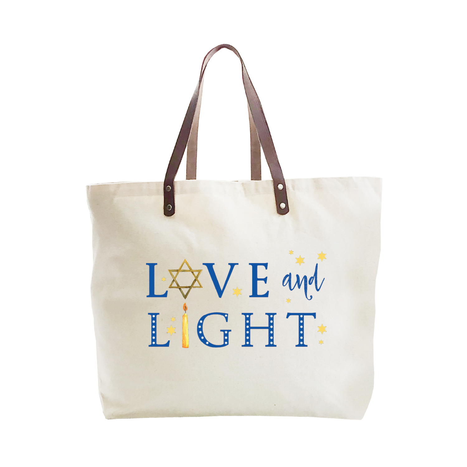 love and light large tote