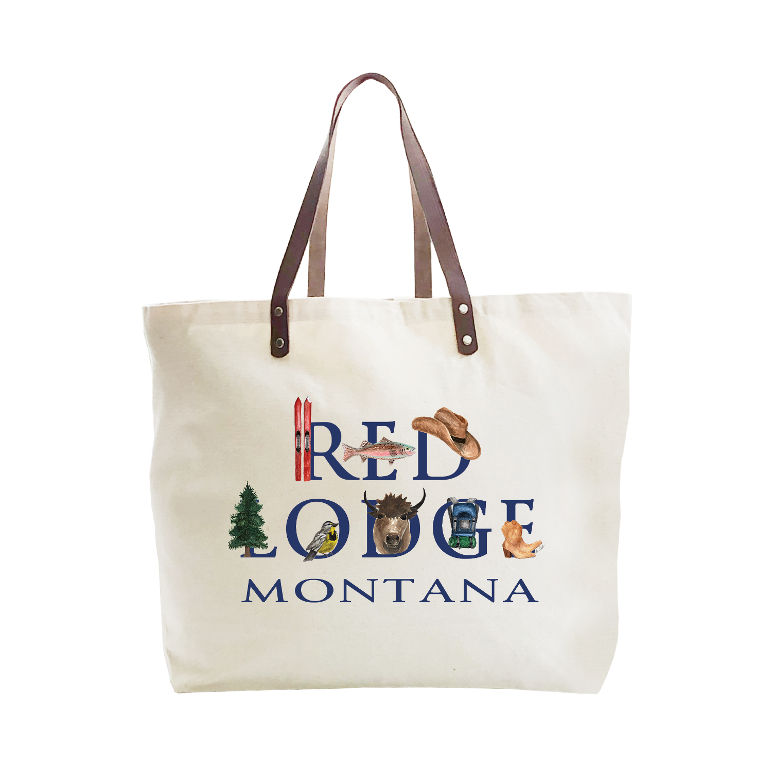 red lodge montana large tote
