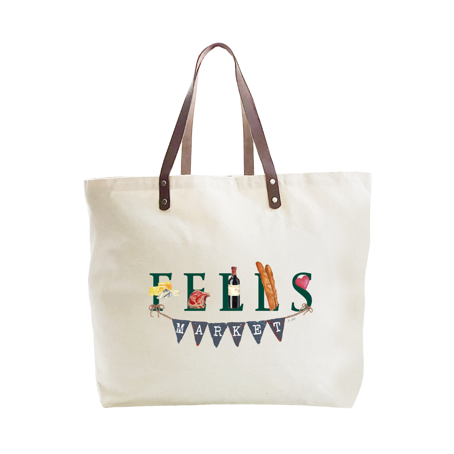 fells market large tote
